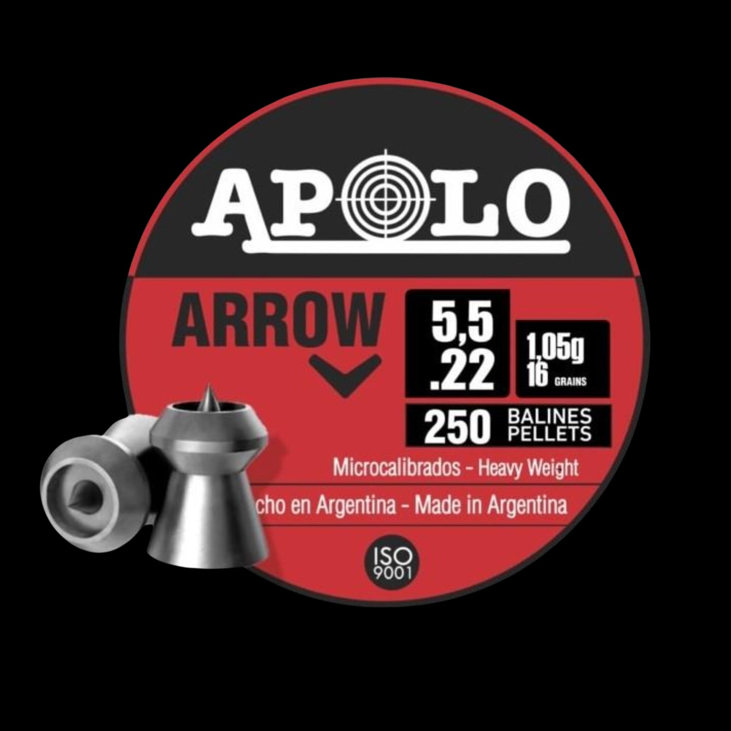 Hatsan Apolo Arrow Air Rifle Pellets 22 Cal 16 gr 250/ct