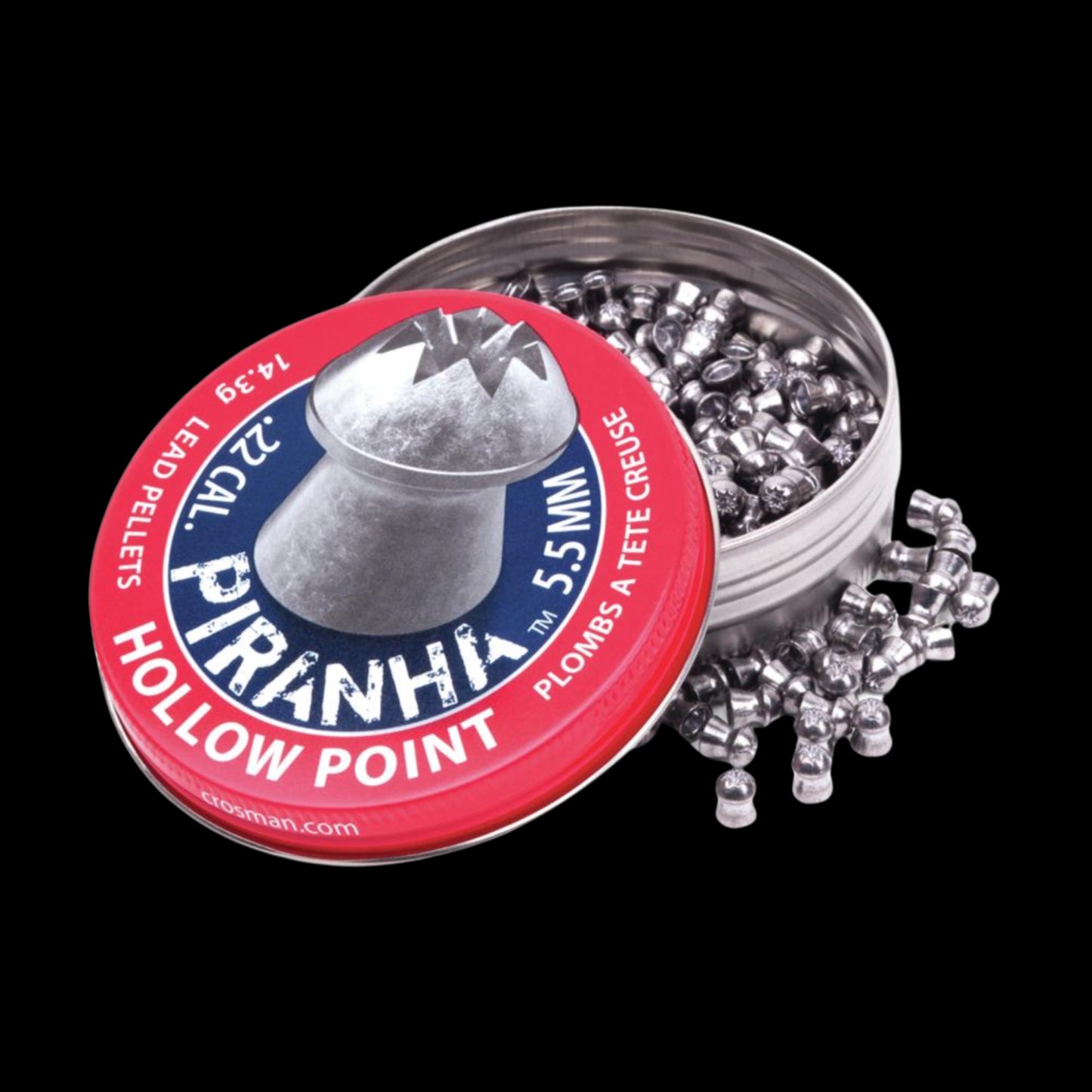 Crosman Piranha Pellet .22 Cal 14.30gr 400/ct