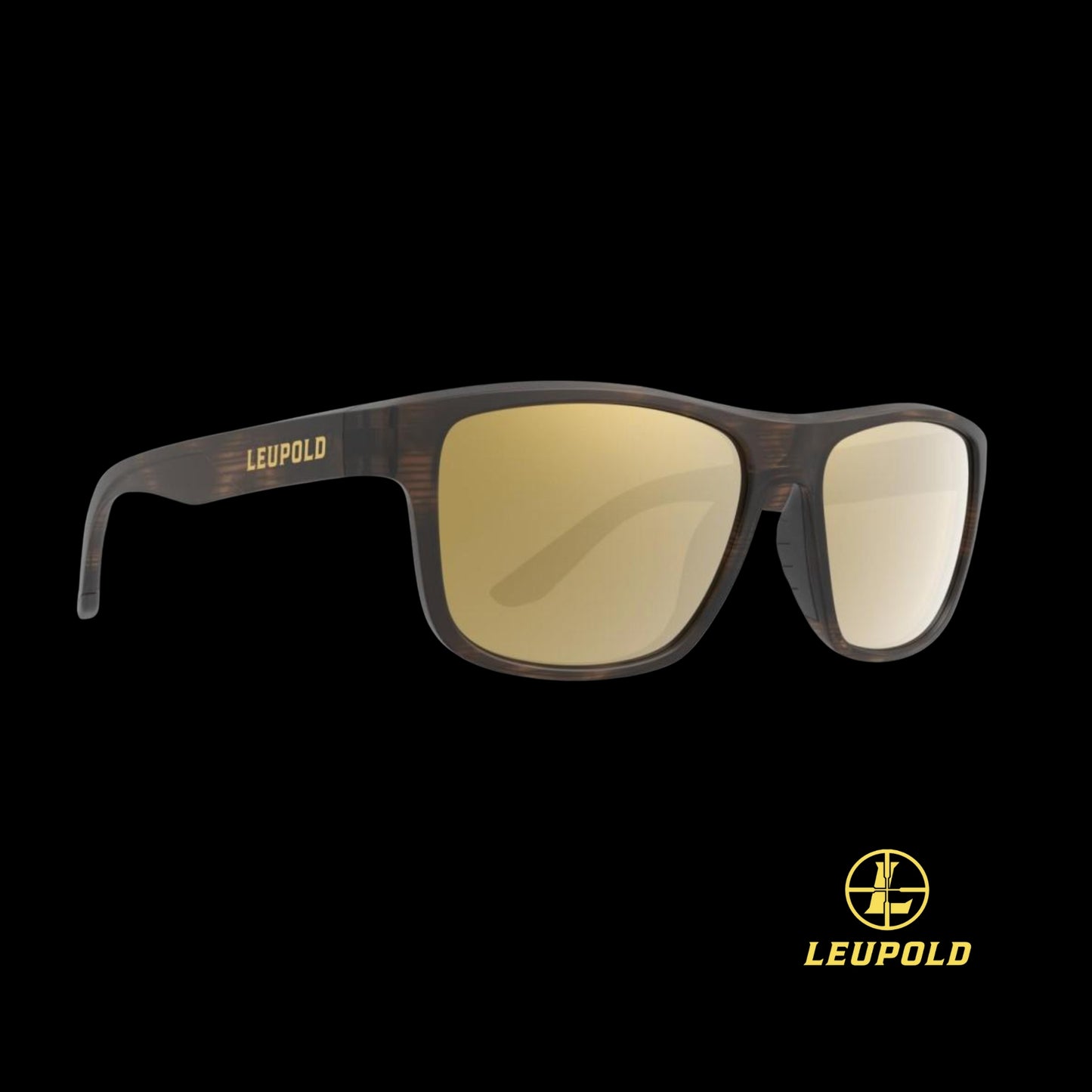 Leupold Katmai Shooting Sunglasses Matte Tortoise with Bronze Mirror