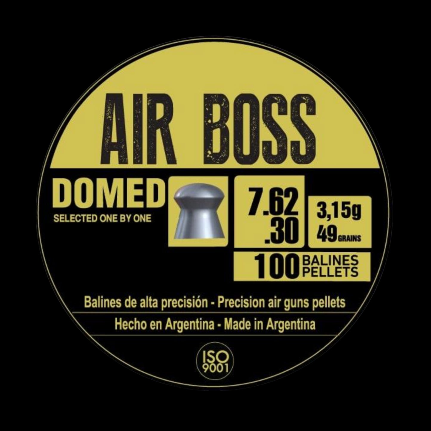 Hatsan Apolo Air Boss Domed Air Rifle Pellets 30 Cal 49 gr 100/ct