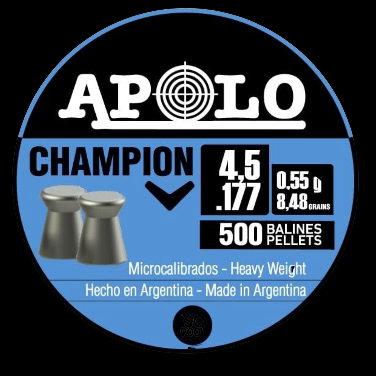Hatsan Apolo Champion Air Rifle Pellets 177 Cal 8.48 gr 500/ct