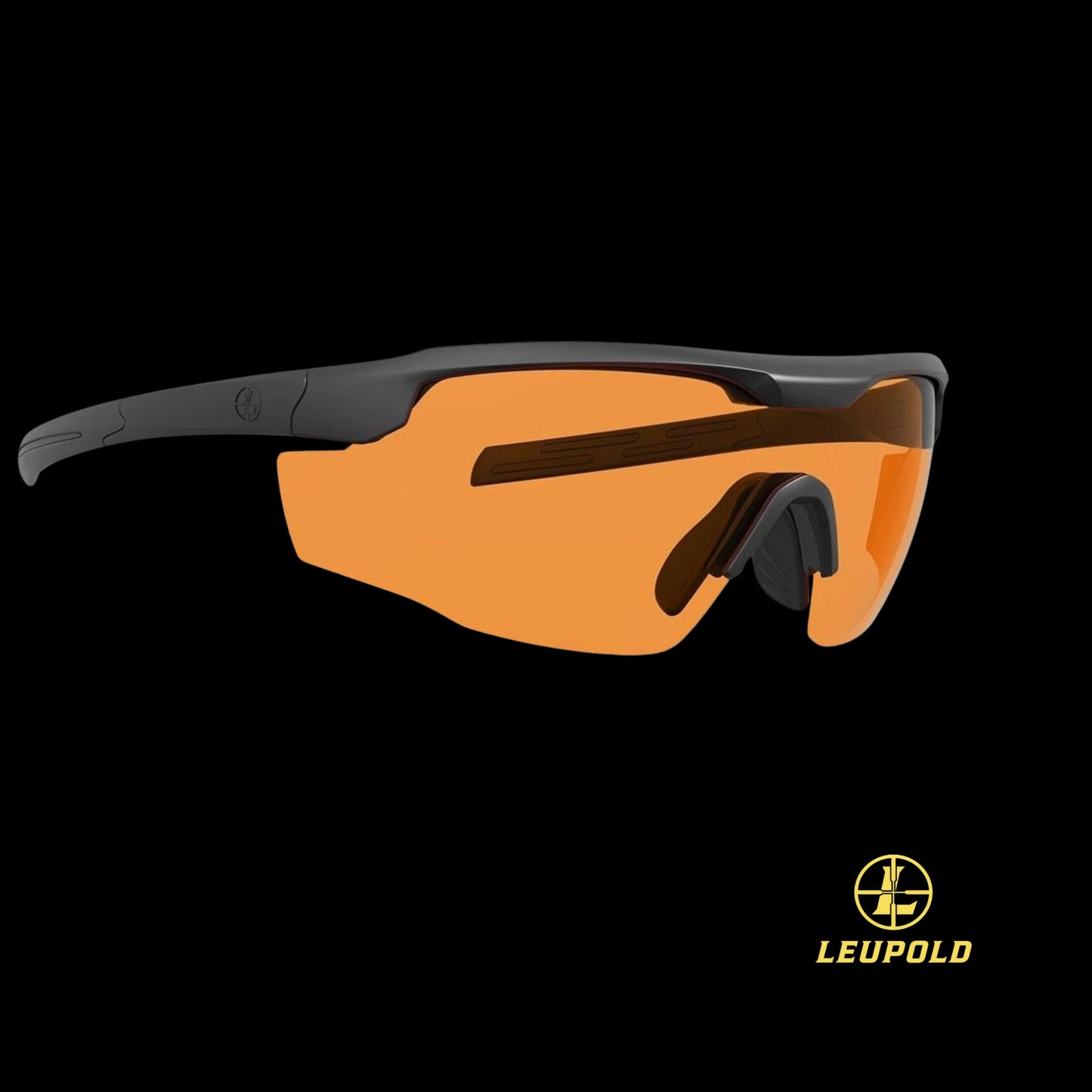 Leupold Sentinel Sunglasses Matte Black Orange Lens Laser Safe