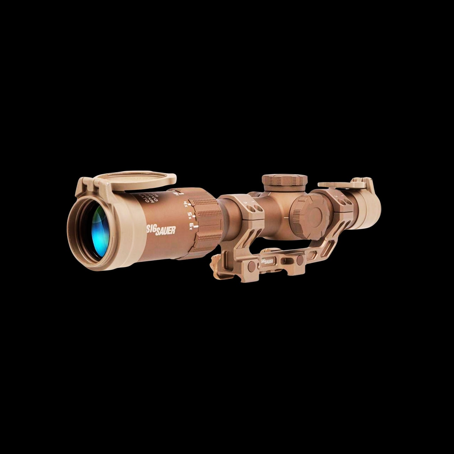 Sig Sauer Tango6T Scope 1-6x24mm 30mm FFP DWLR-556 Illum. FDE with DVO Factory Installed Alpha4 Mount