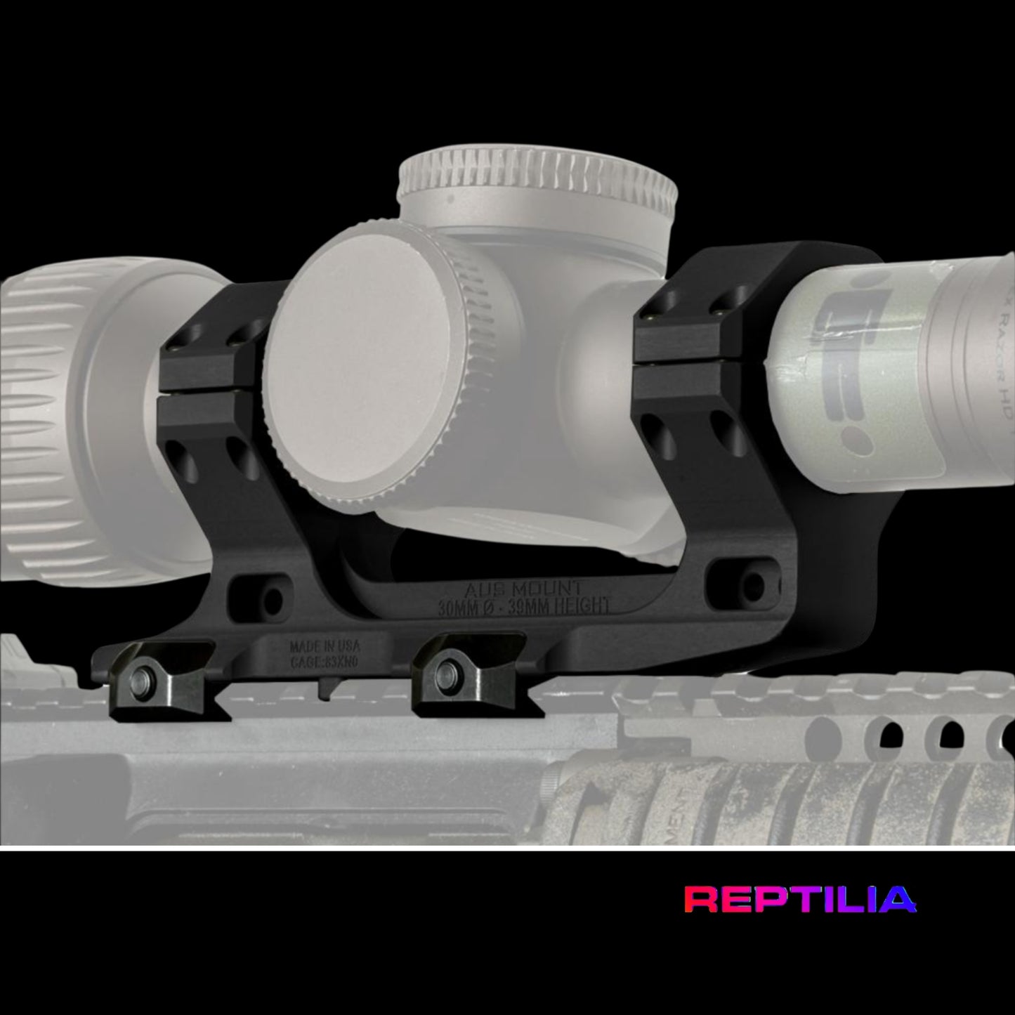 Reptilia AUS 1-Piece Scope Mount 34mm 1.54" Black Anodized.