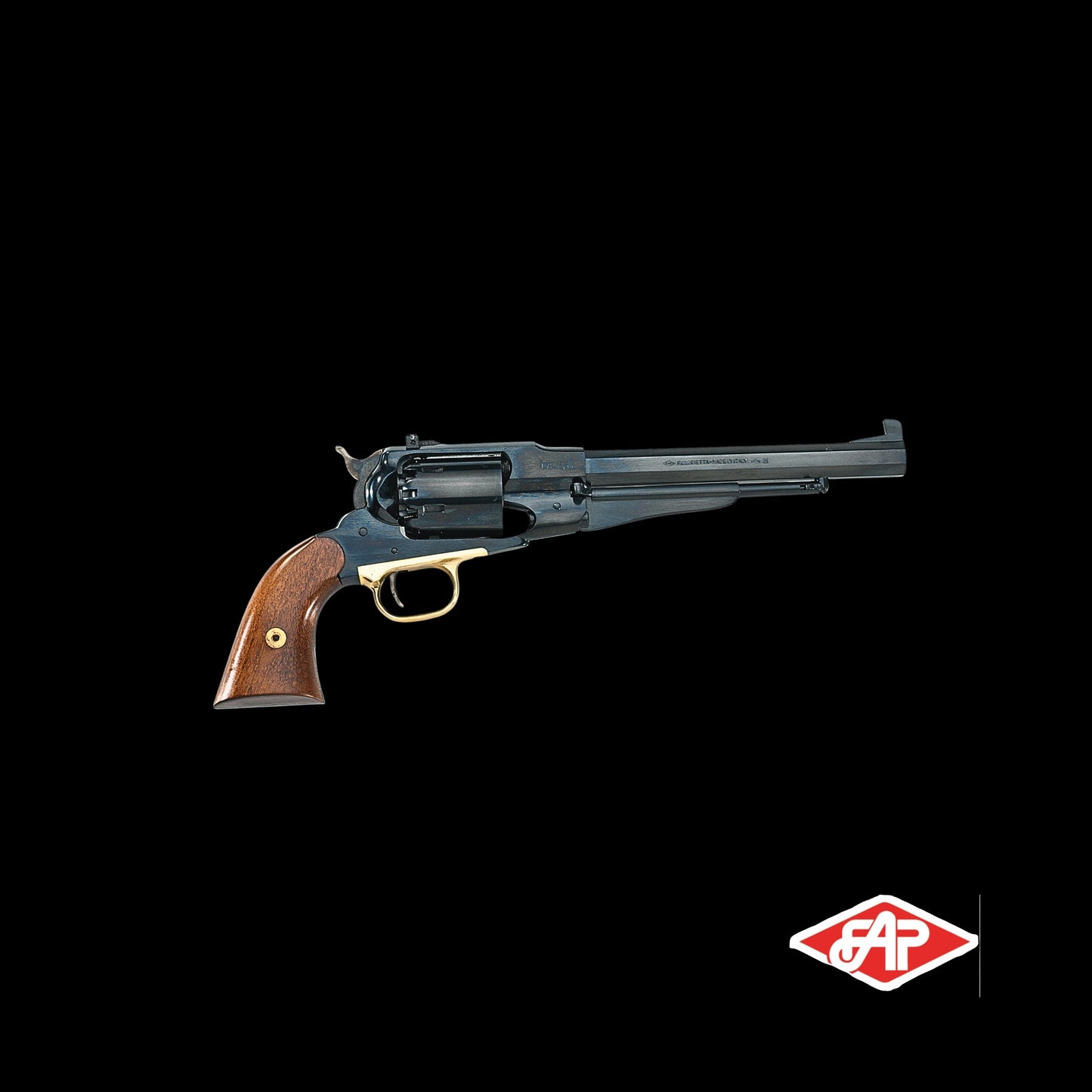 Pietta 1858 Remington Target Steel Frame Blued Muzzleloader - .44 cal