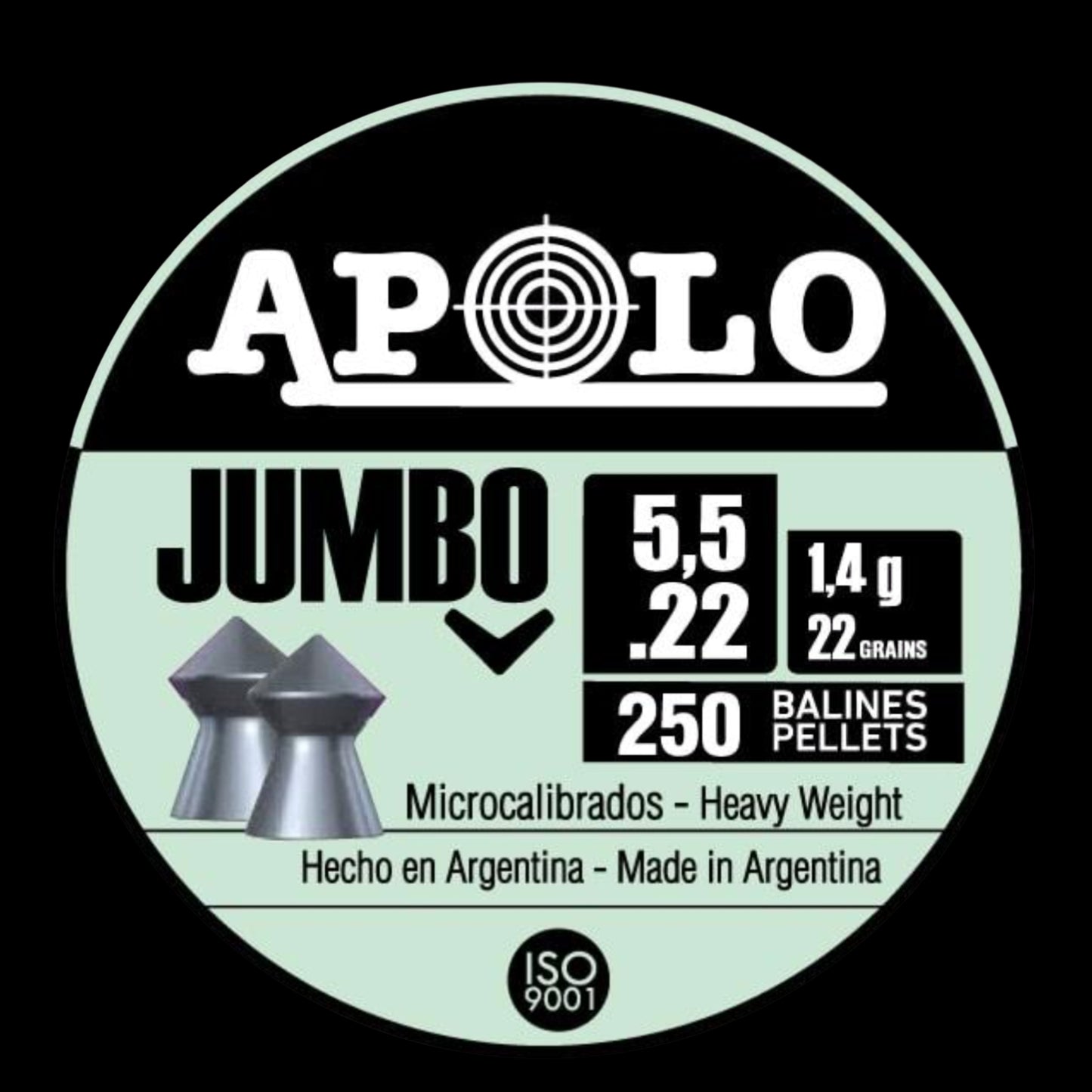 Hatsan Apolo Jumbo Air Rifle Pellets 22 Cal 22 gr 250/ct