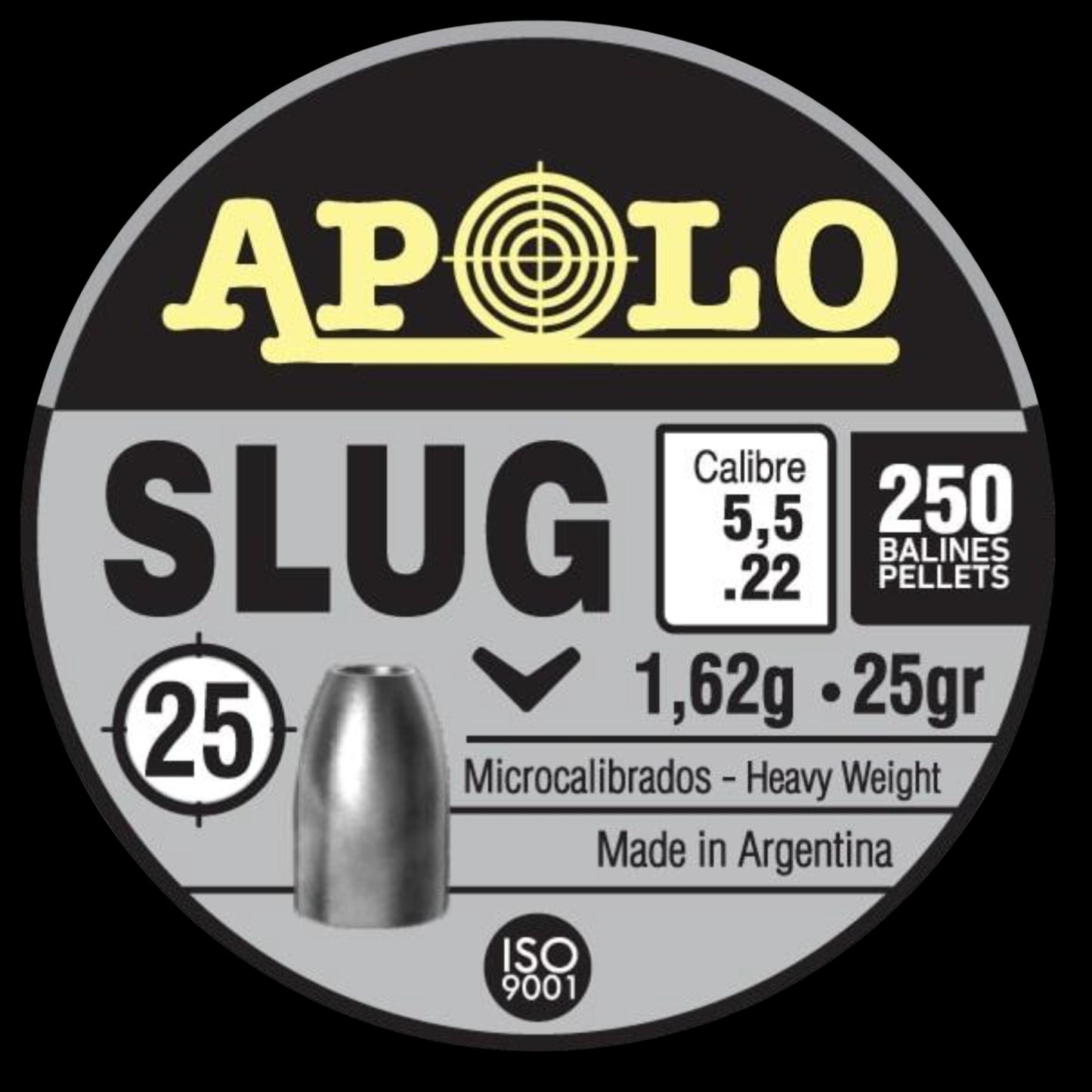 Hatsan Apolo Slug Air Rifle Pellets .22 Cal 25 gr 250/ct