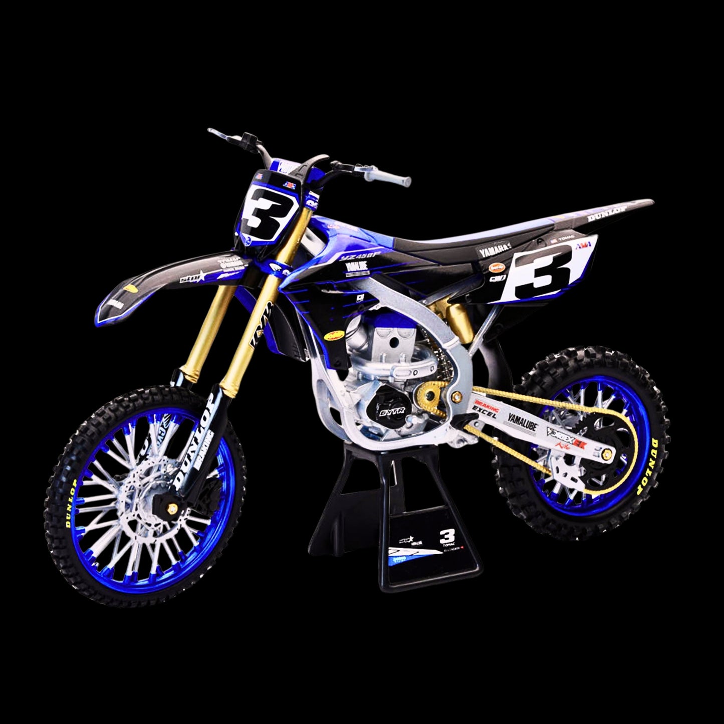 Yamaha YZ450F Motorcycle #3 Eli Tomac "Championship Edition" Yamaha Factory Racing 1/6 Diecast Model by New Ray