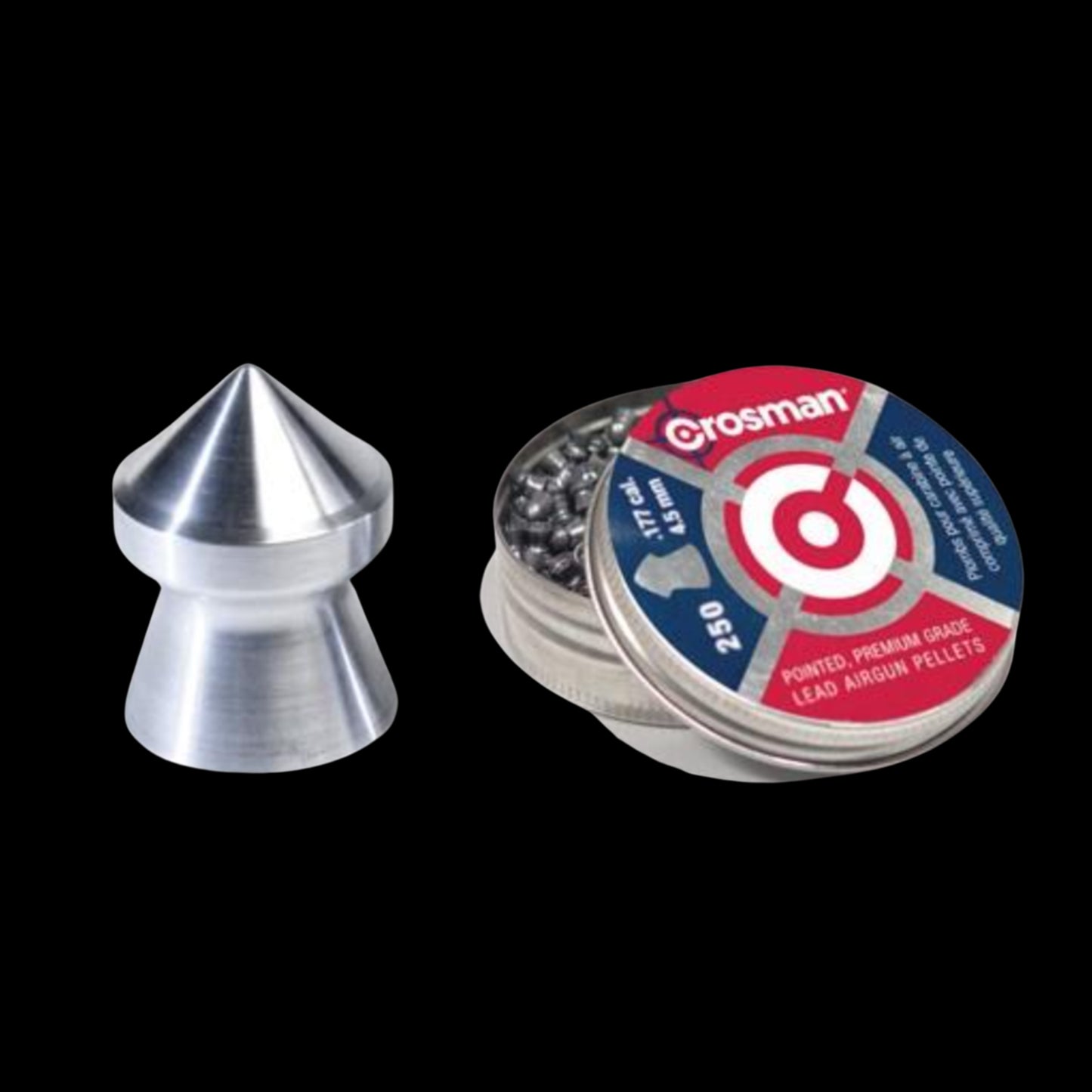 Crosman .177 Caliber Pointed Pellet 250/ct