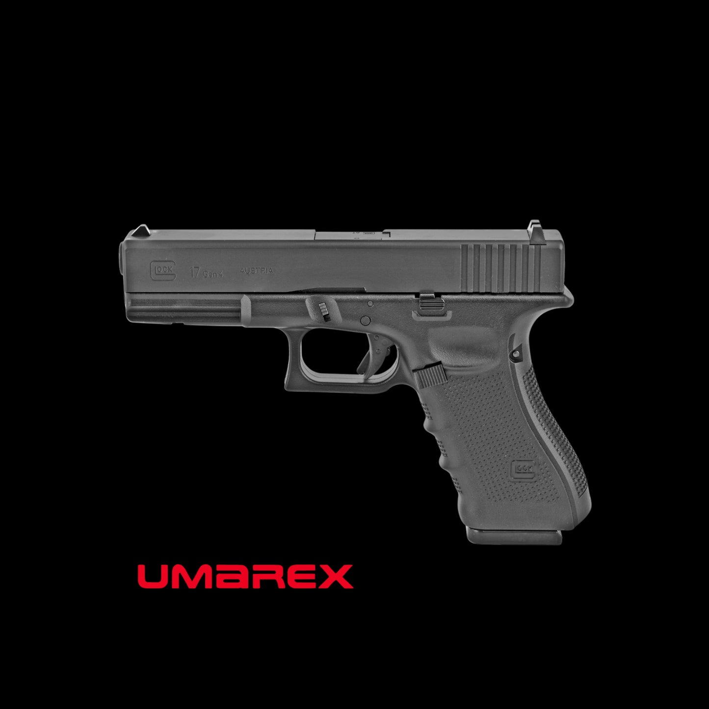 Umarex, Glock 17 Gen 4 Air Pistol, 177 BB, Black Finish, BLOWBACK Action, 18Rd.