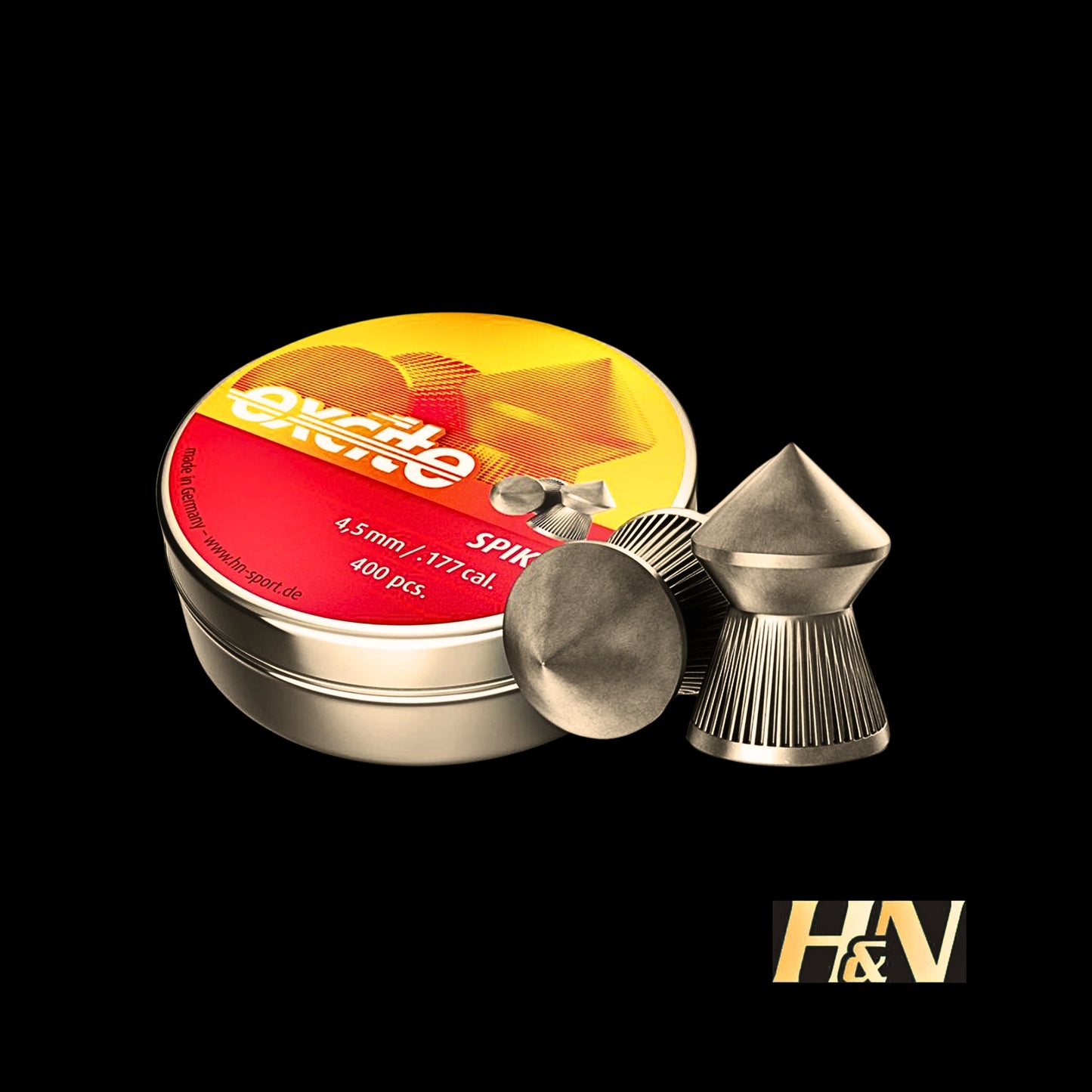 H&N Excite Spike .177 Caliber 8.64gr Airgun Pellets 400 Count