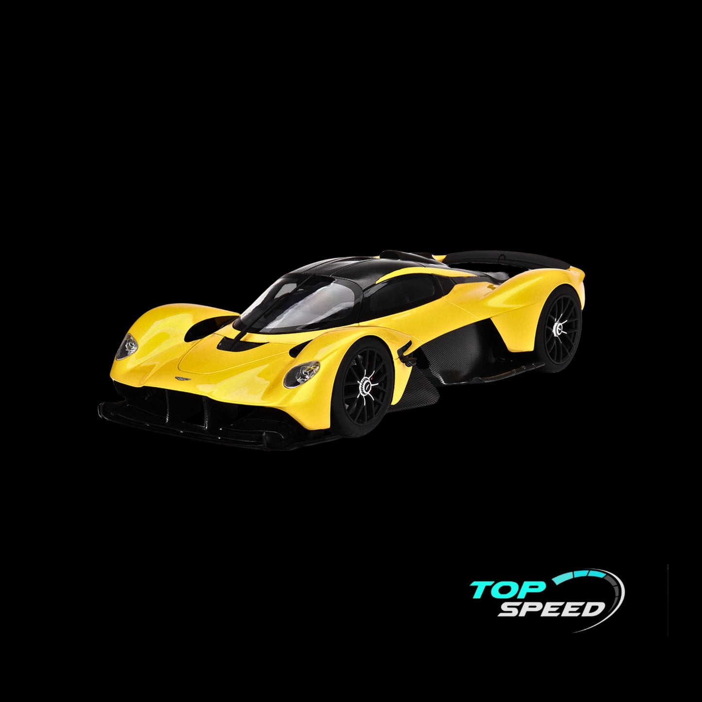 Aston Martin Valkyrie Cosmopolitan Yellow Metallic and Carbon by Top Speed
