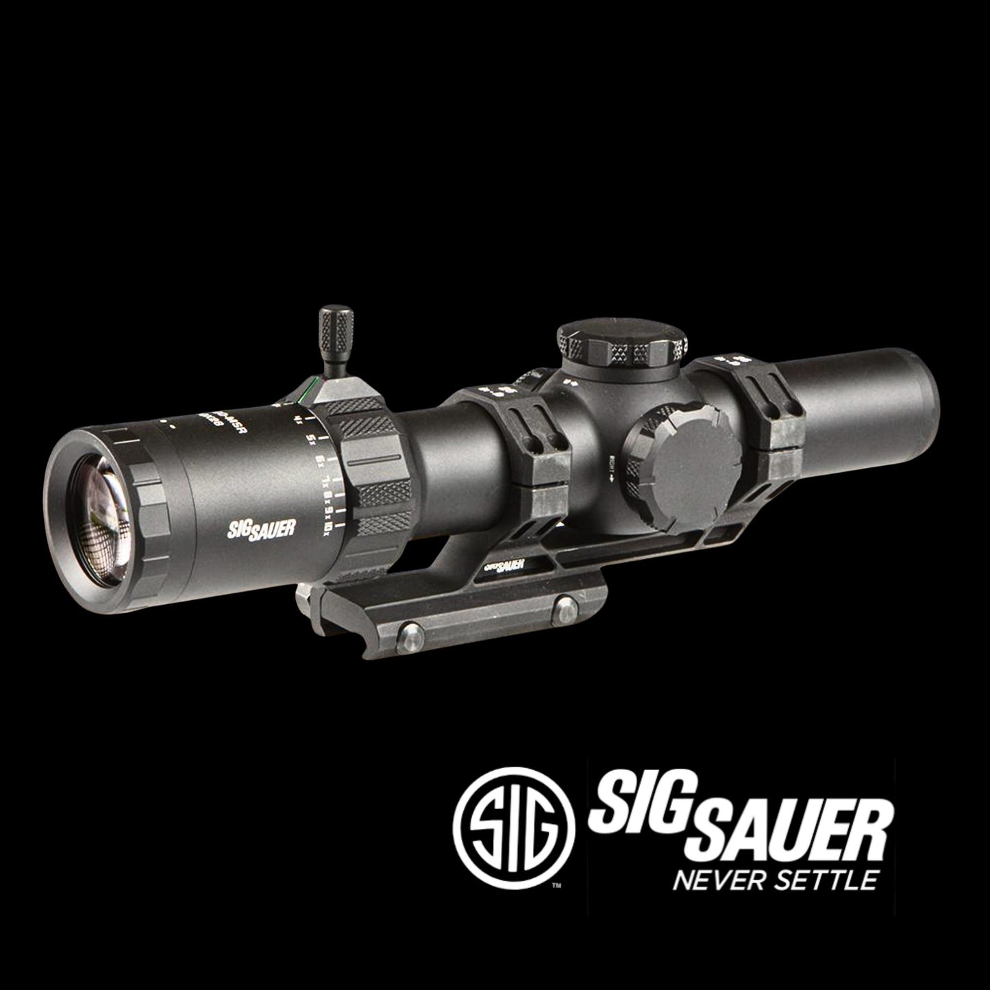 Sig Sauer TANGO-MSR LPVO Rifle Scope 1-10x28 34mm SFP BDC-10 Illum Black