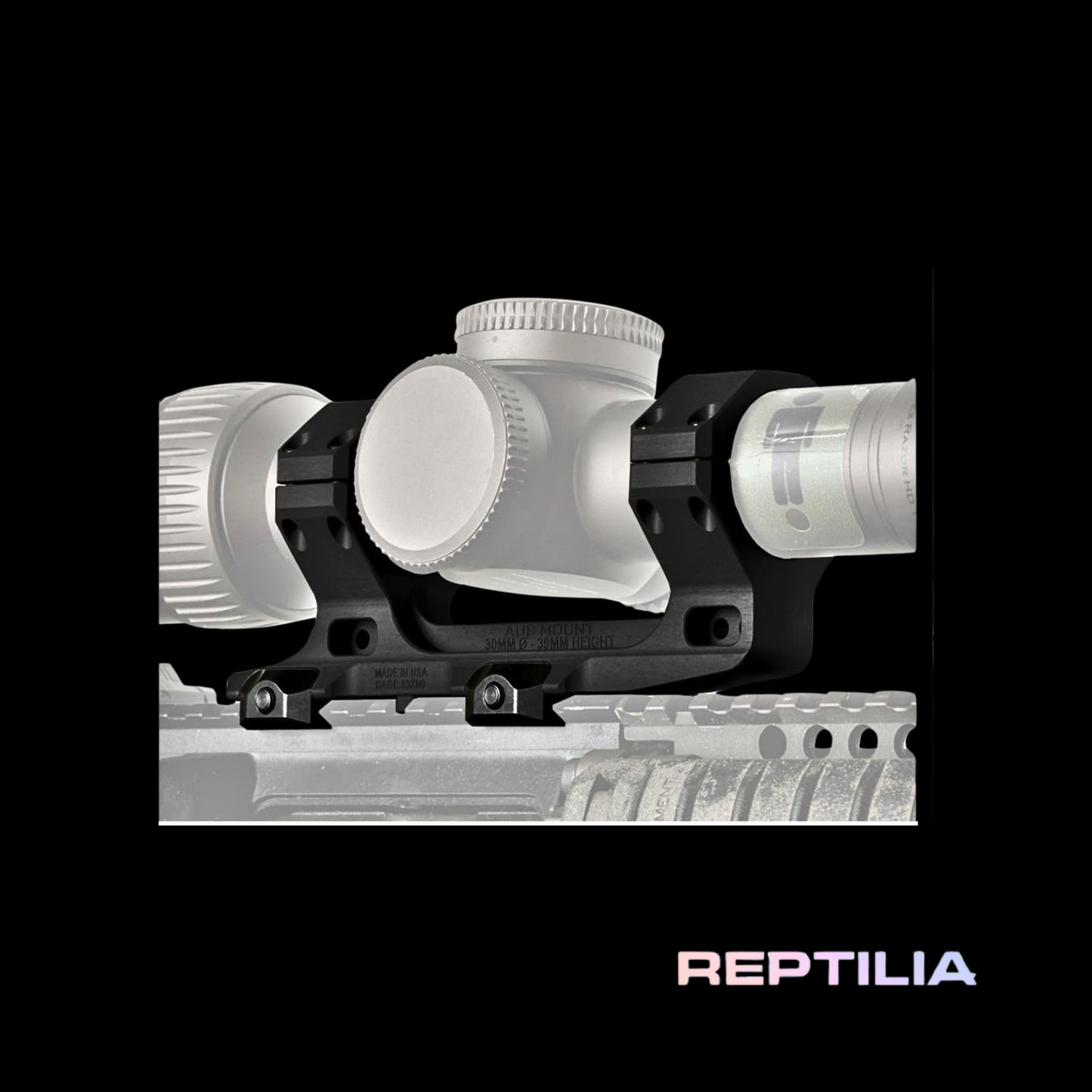 Reptilia AUS 1-Piece Scope Mount 34mm 1.54" Black Anodized.