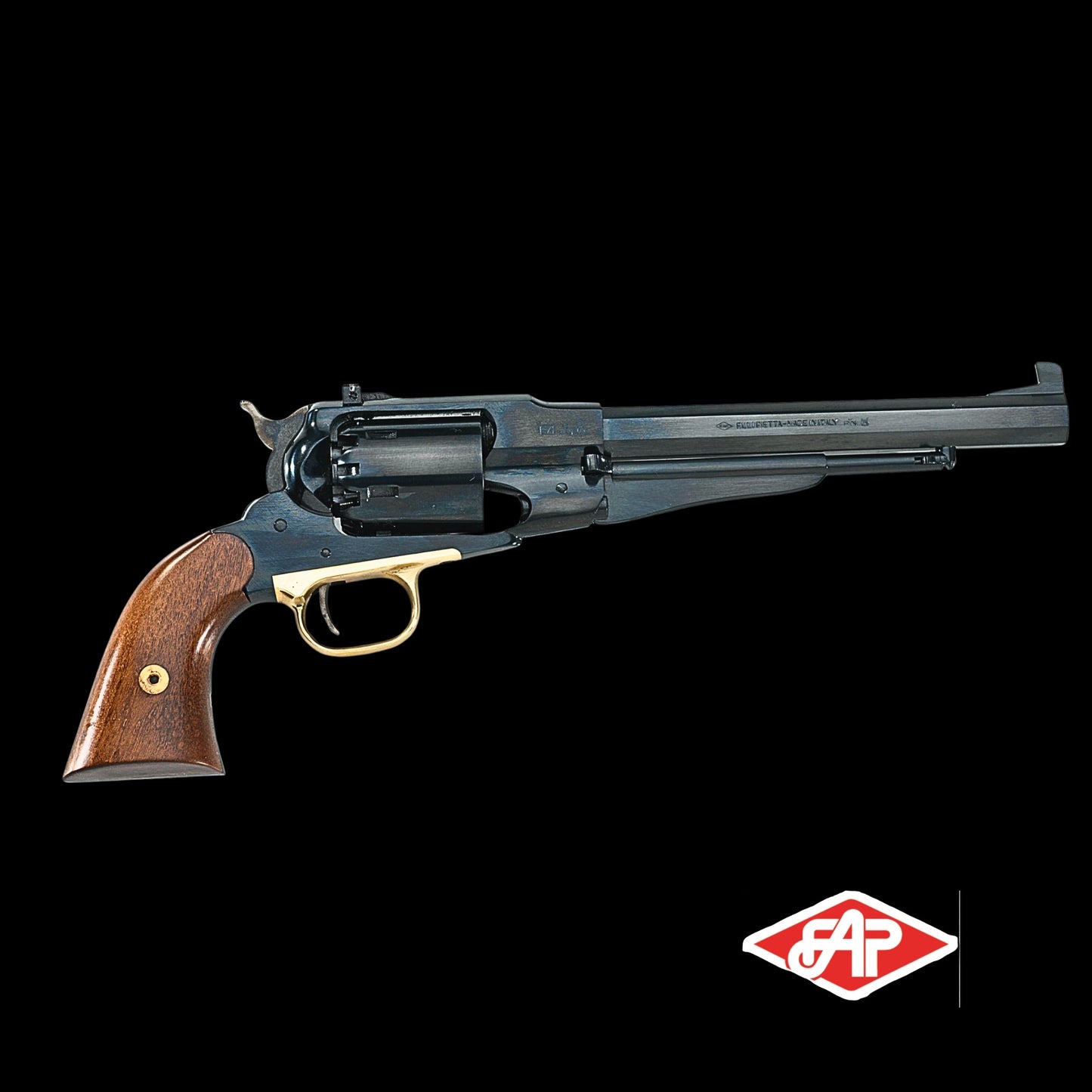 Pietta 1858 Remington Target Steel Frame Blued Muzzleloader - .44 cal