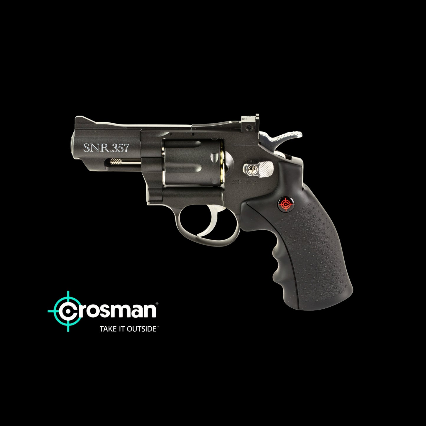 Crosman, CO2 Powered Duel Ammo Full Metal Snub Nose Revolver.