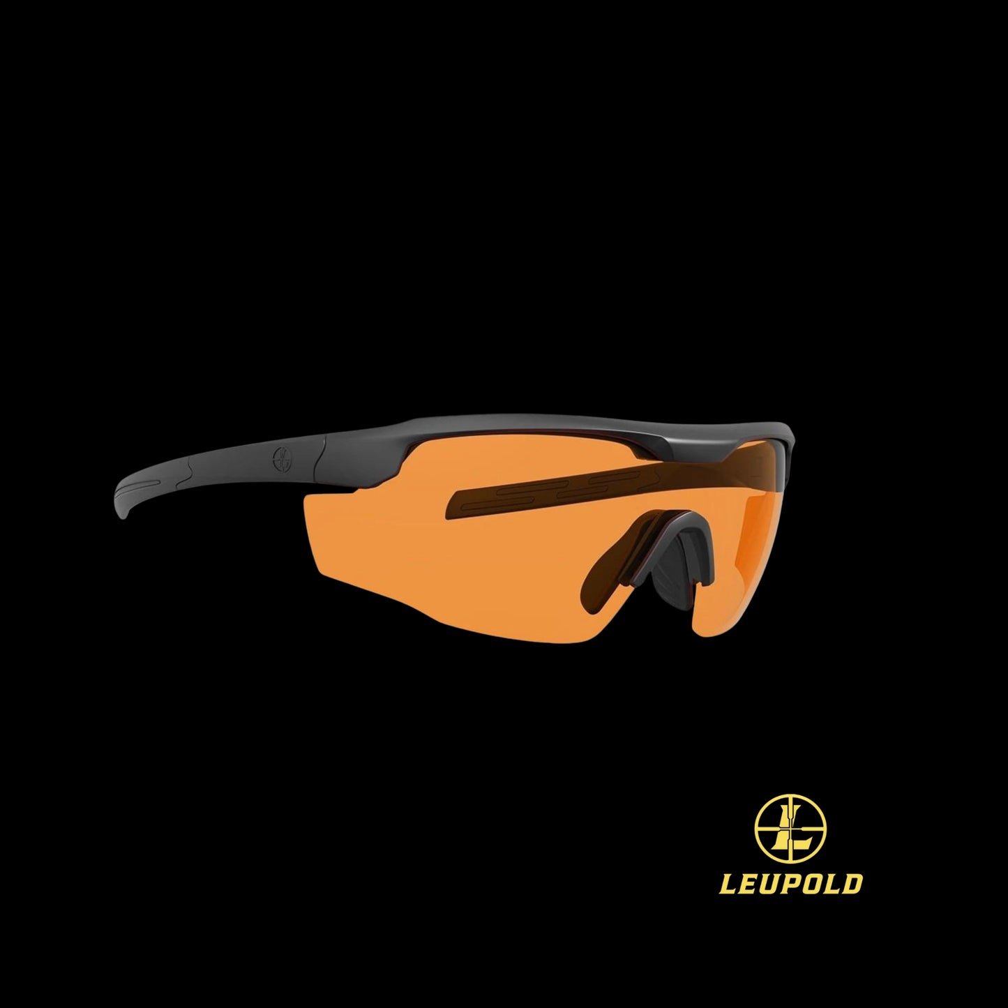 Leupold Sentinel Sunglasses Matte Black Orange Lens Laser Safe