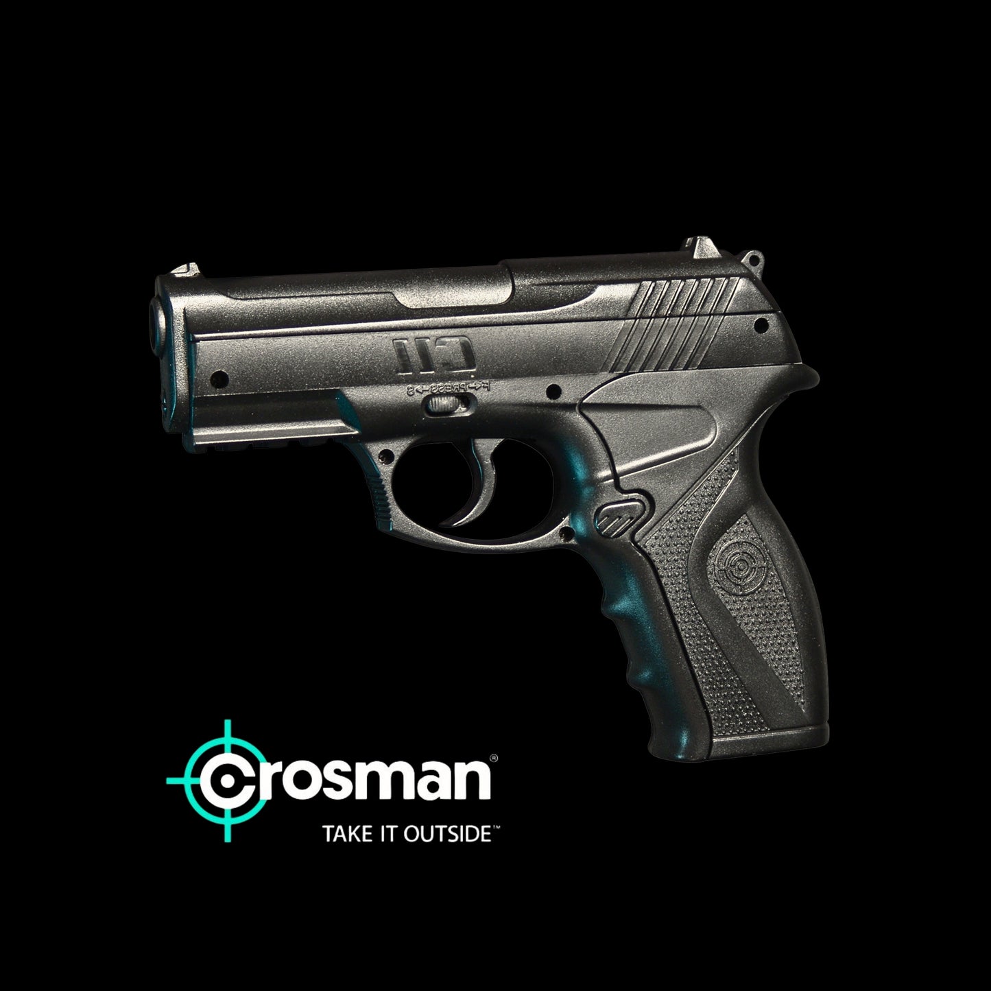 Crosman, Model C11 Pistol, .177 BB, Black Synthetic Stock, CO2, Semi Automatic.