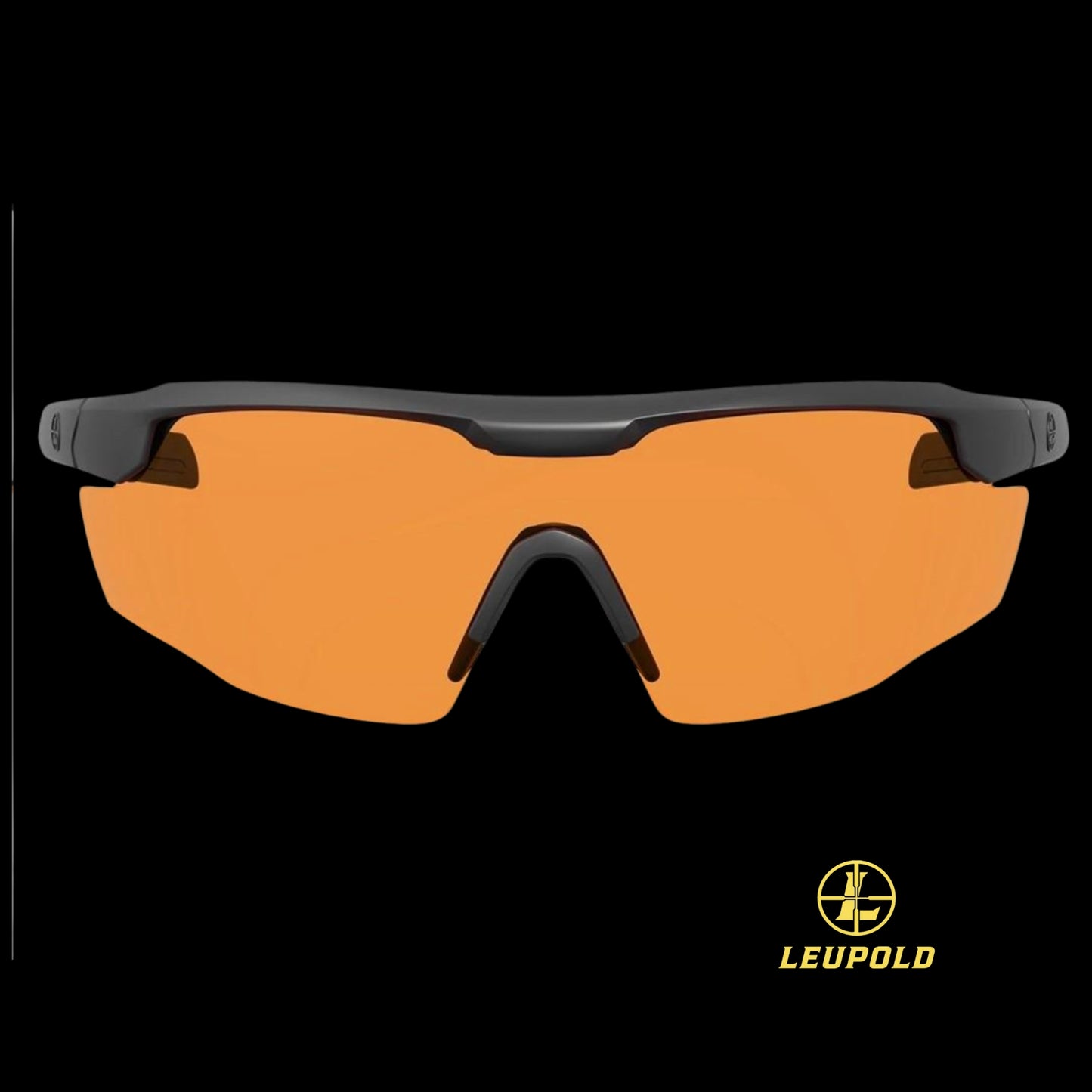 Leupold Sentinel Sunglasses Matte Black Orange Lens Laser Safe