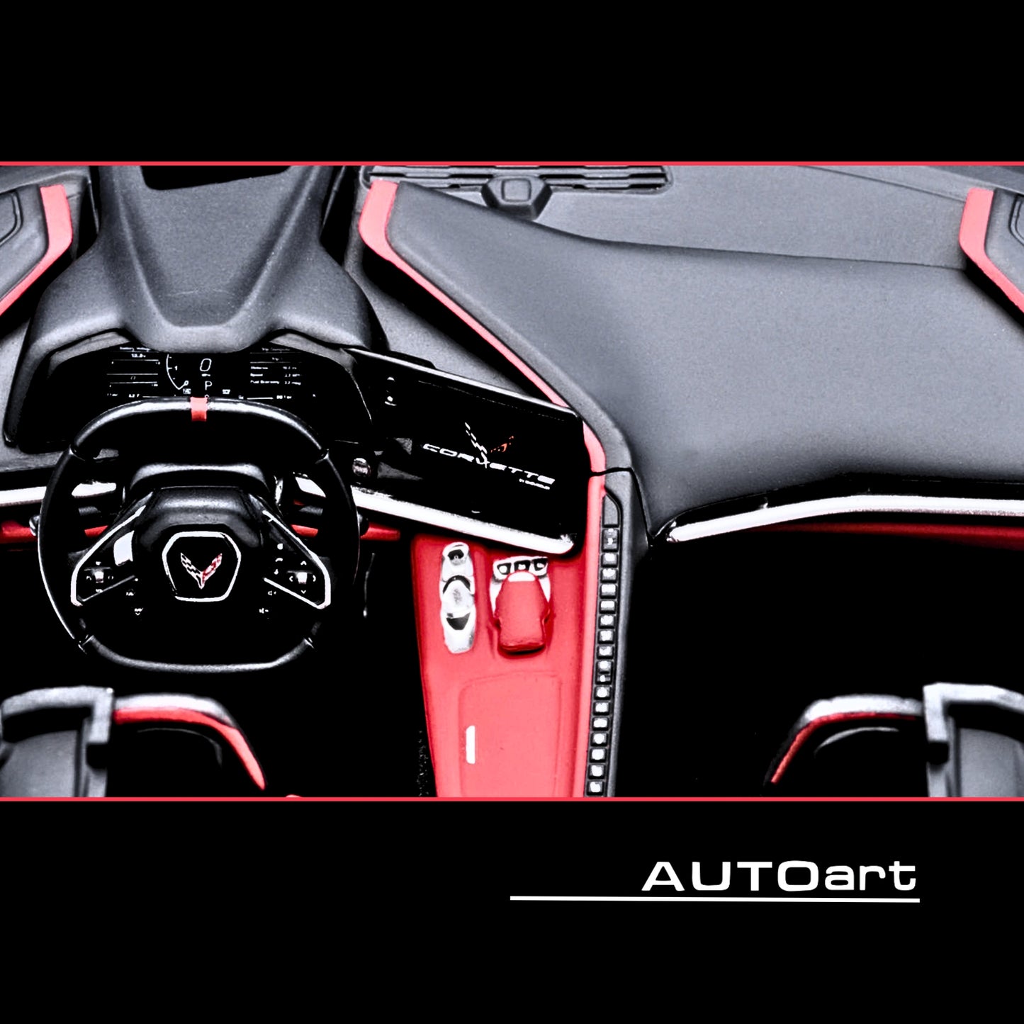 2020 Chevrolet Corvette C8 Stingray Black 1/18 Model Car by Autoart