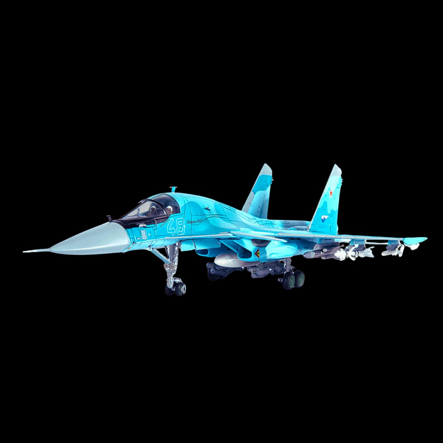 Sukhoi SU-34 Fullback Fighter Aircraft "Russian Air Force Ramenskoye" (2011) 1/72 Diecast Model by JC Wings
