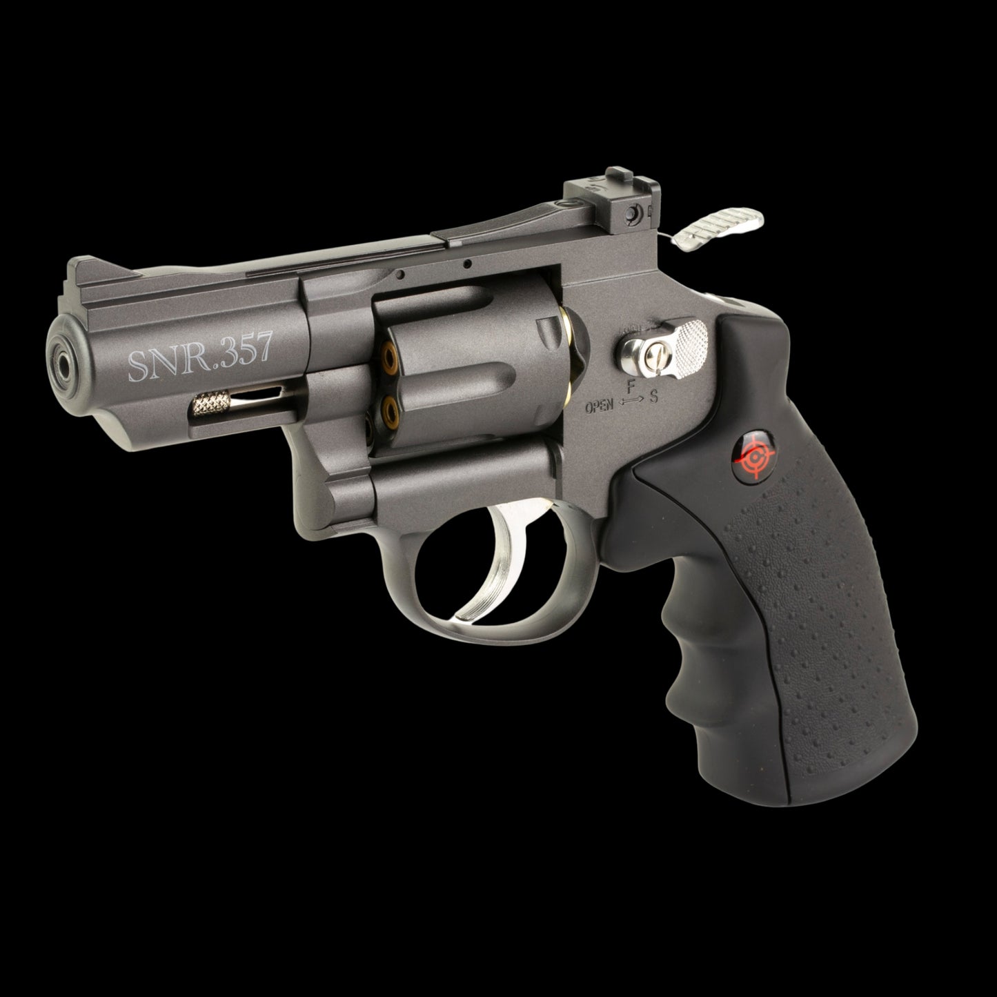 Crosman, CO2 Powered Duel Ammo Full Metal Snub Nose Revolver.