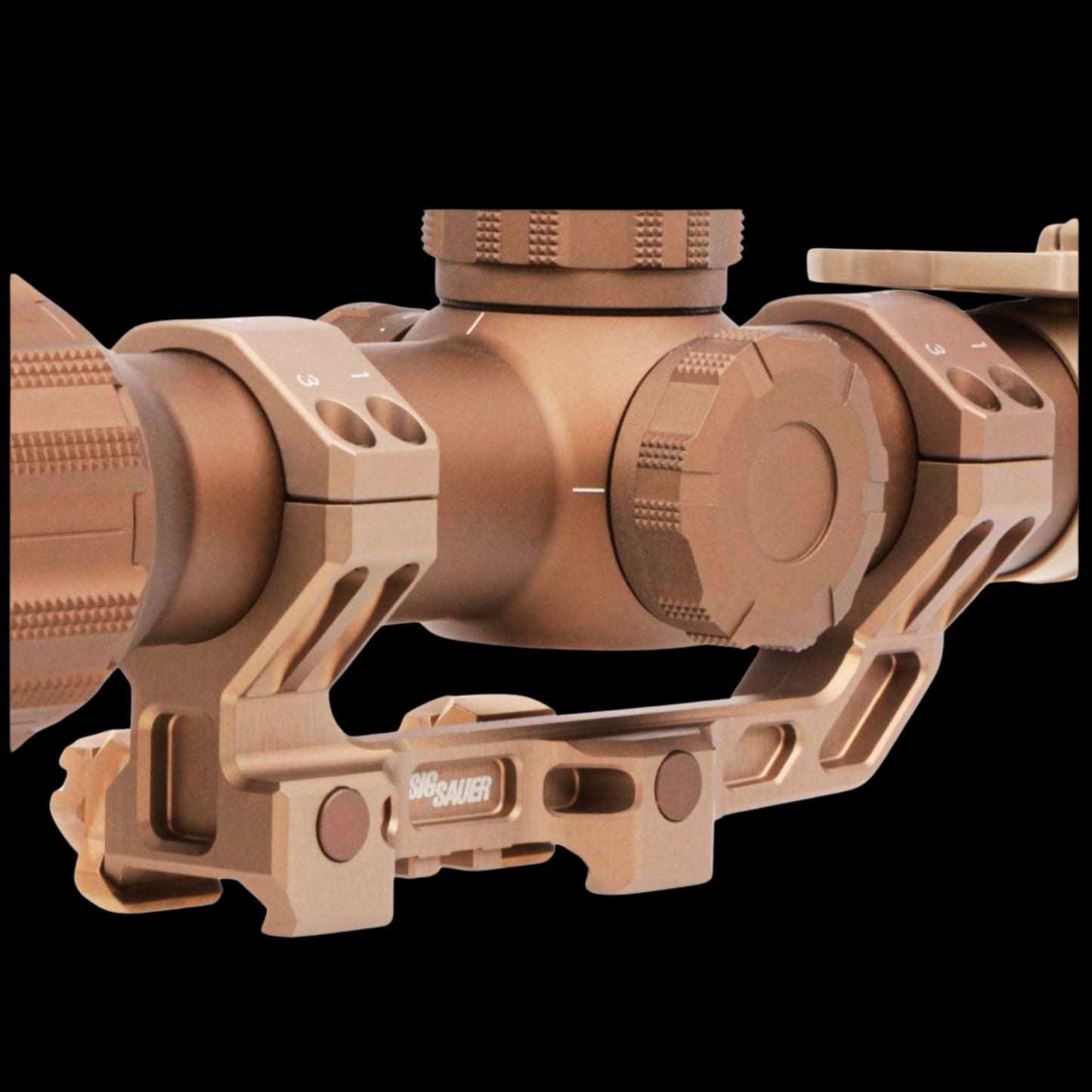 Sig Sauer Tango6T Scope 1-6x24mm 30mm FFP DWLR-556 Illum. FDE with DVO Factory Installed Alpha4 Mount