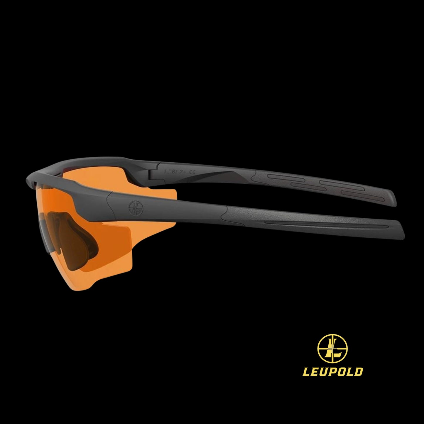 Leupold Sentinel Sunglasses Matte Black Orange Lens Laser Safe