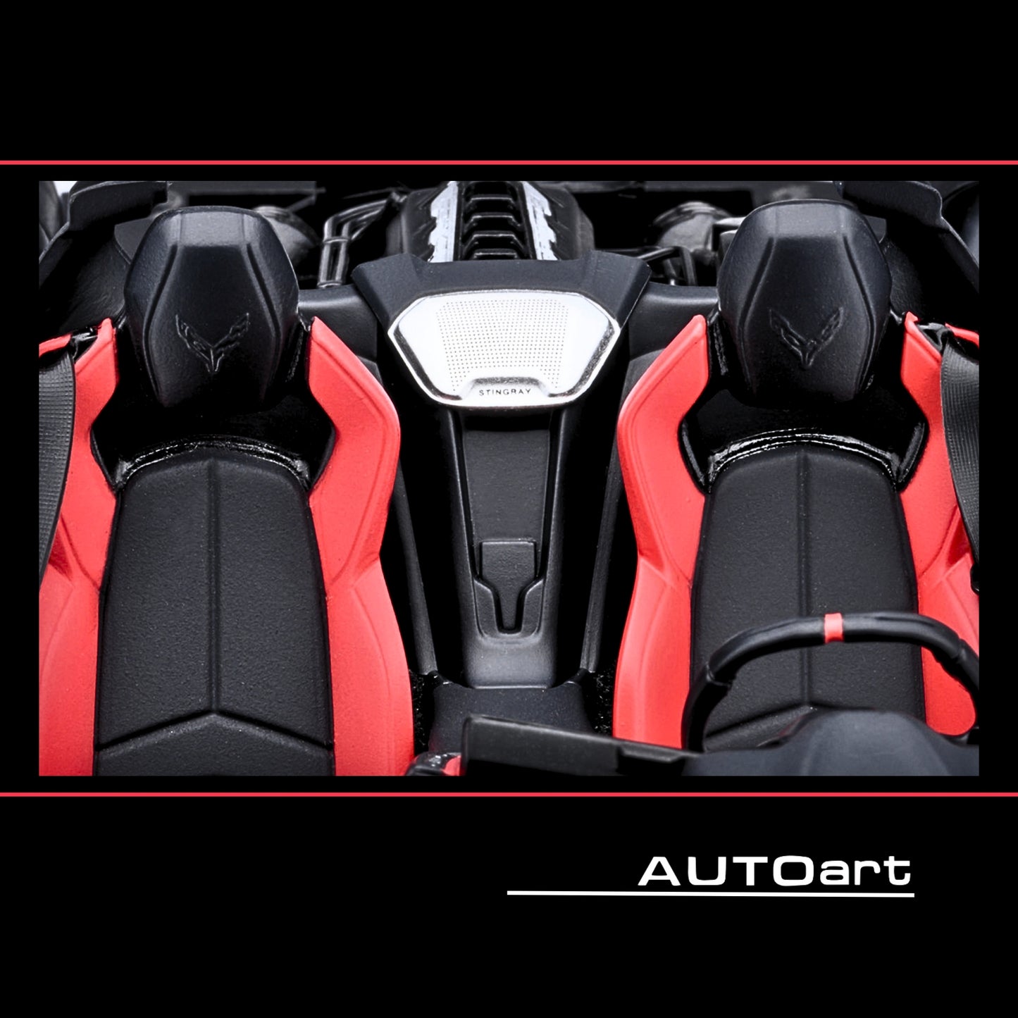 2020 Chevrolet Corvette C8 Stingray Black 1/18 Model Car by Autoart