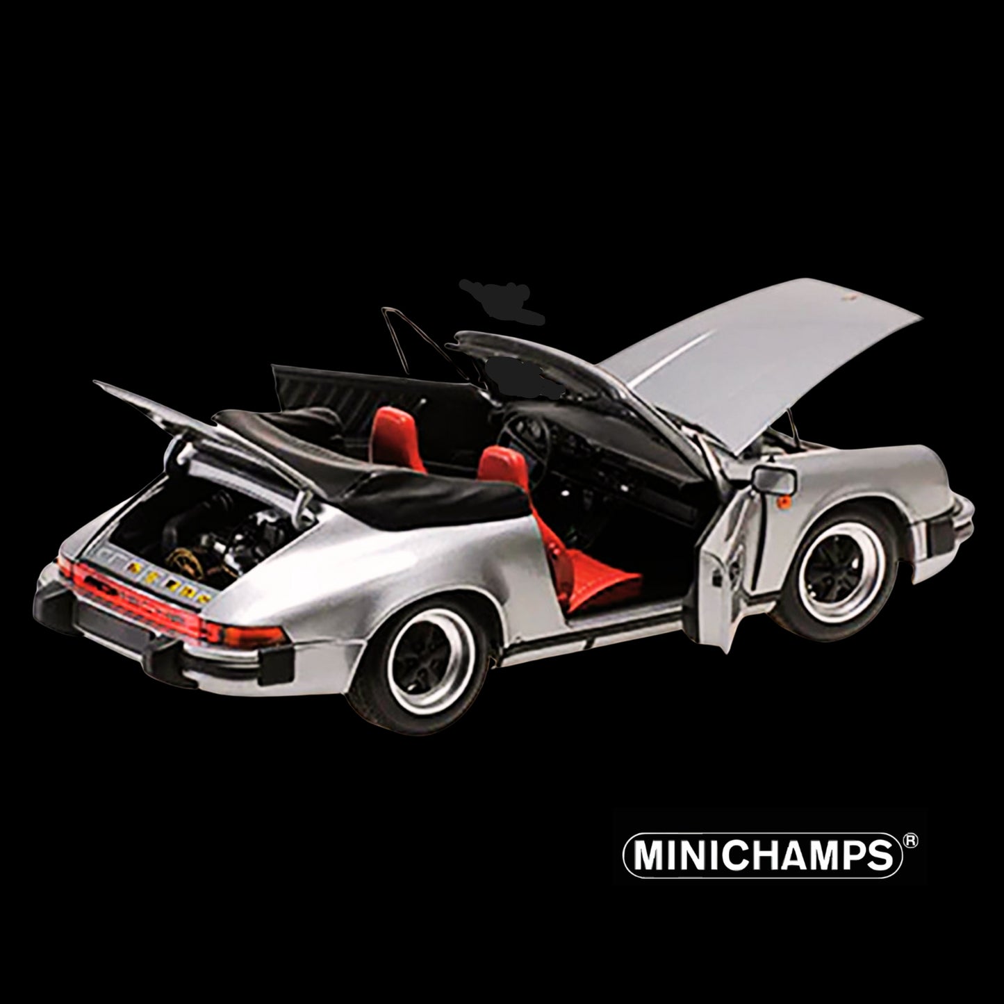 1983 Porsche 911 Carrera Cabriolet 3.2 Gray Metallic 1/18 Minichamps