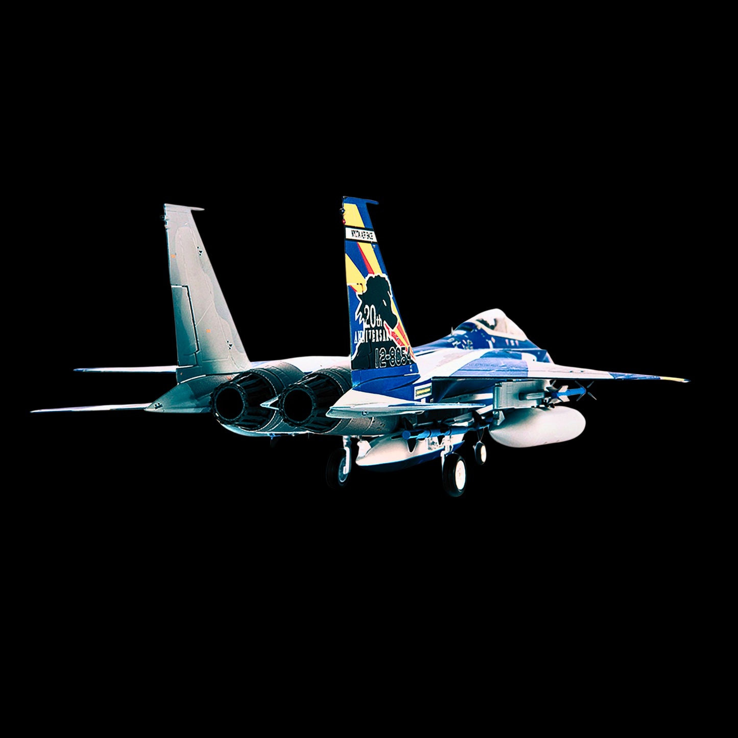 F-15DJ JASDF (Japan Air Self-Defense Force) Eagle Fighter Aircraft "23rd Fighter Training Group 20th Anniversary" with Display Stand Limited Edition to 600 pieces Worldwide by JC Wings
