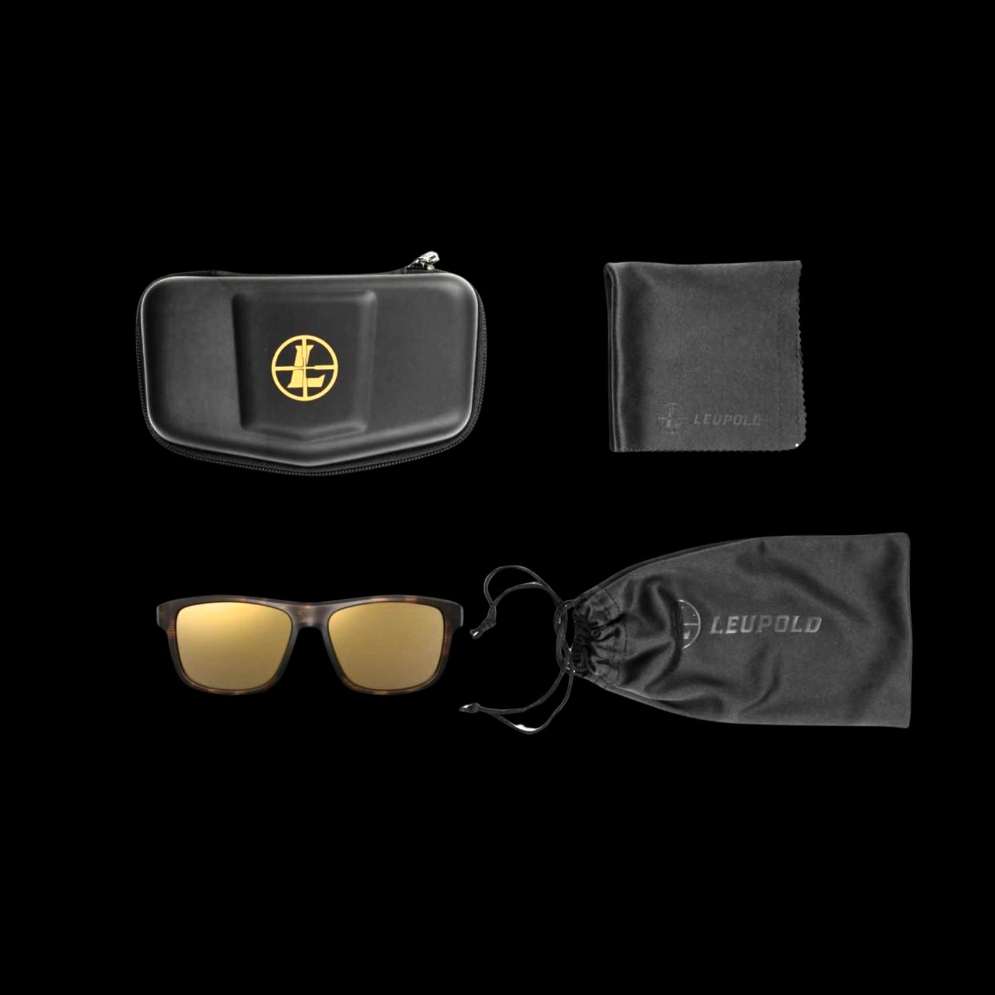 Leupold Katmai Shooting Sunglasses Matte Tortoise with Bronze Mirror