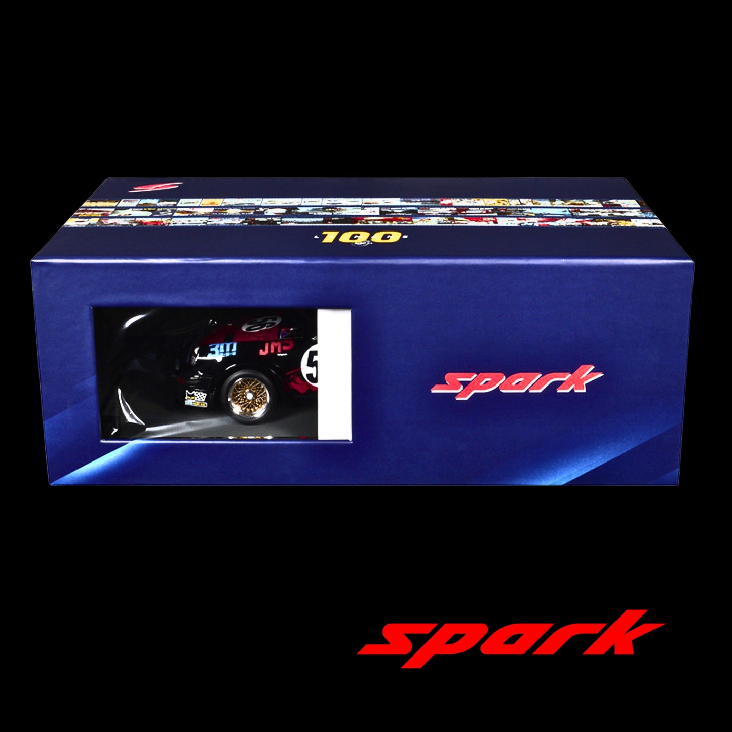 Porsche 934 #56 JMS Racing-ASA Cachia Le Mans 1977 1:18 Model Car by Spark (No Openings, Acrylic Display Case)