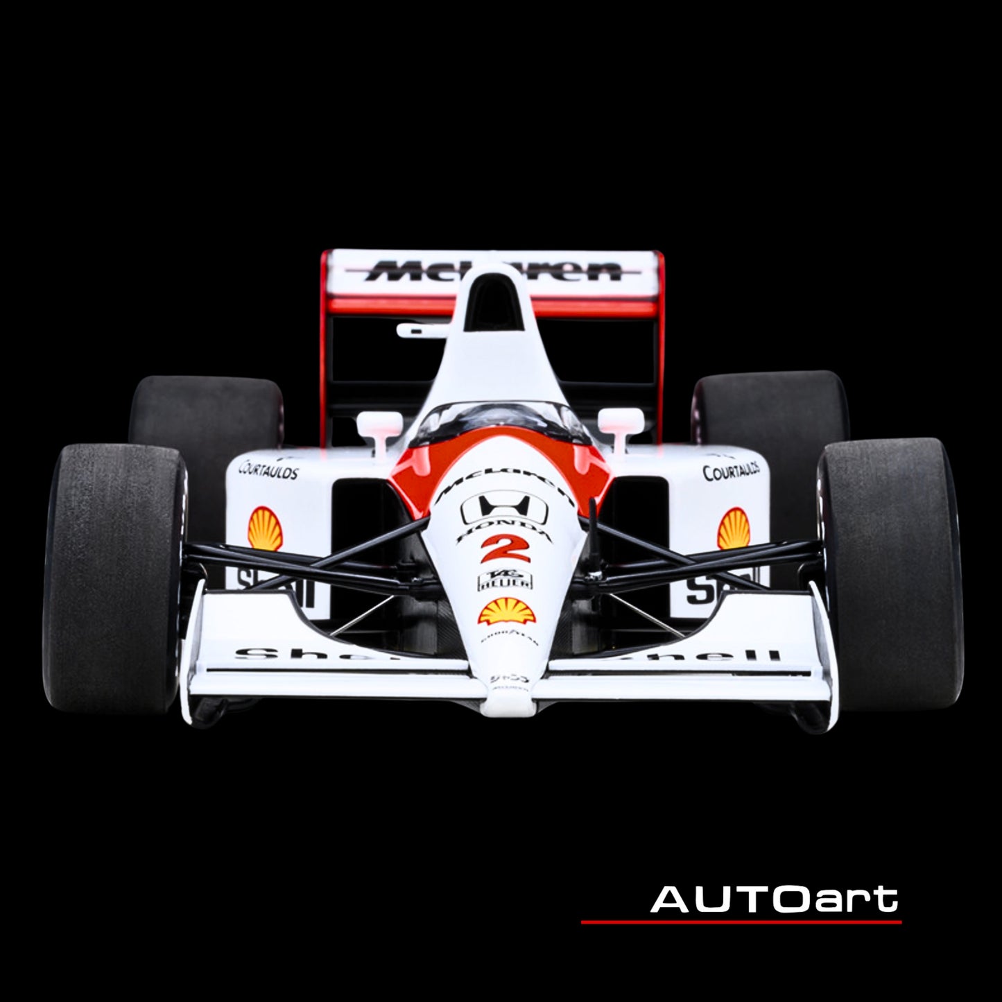 McLaren Honda MP4/6 #2 Gerhard Berger Winner Formula One F1 Japanese GP (1991) (with McLaren Logo) 1/18 Model Car by Autoart
