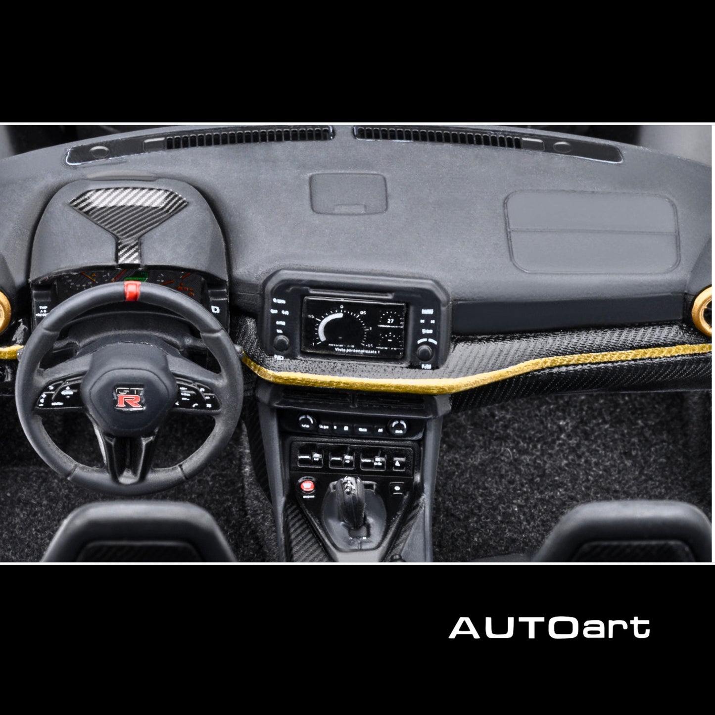 Nissan GT-R50 By ItalDesign "Goodwood Version" Liquid Kinetic Gray Metallic with Gold Accents 1/18 Model Car by Autoart - 1