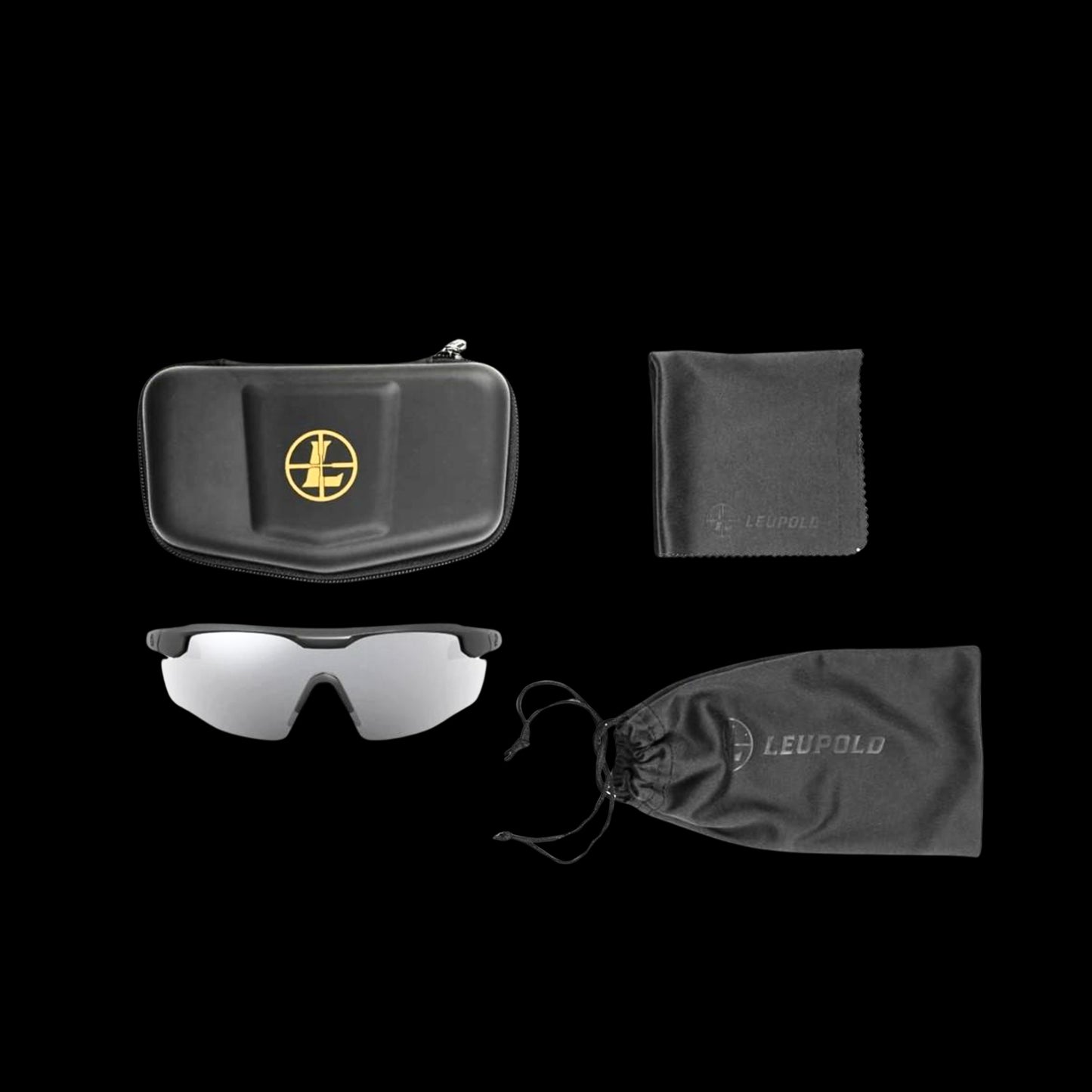 Leupold Sentinel Sunglasses Matte Black Shadow Grey Flash