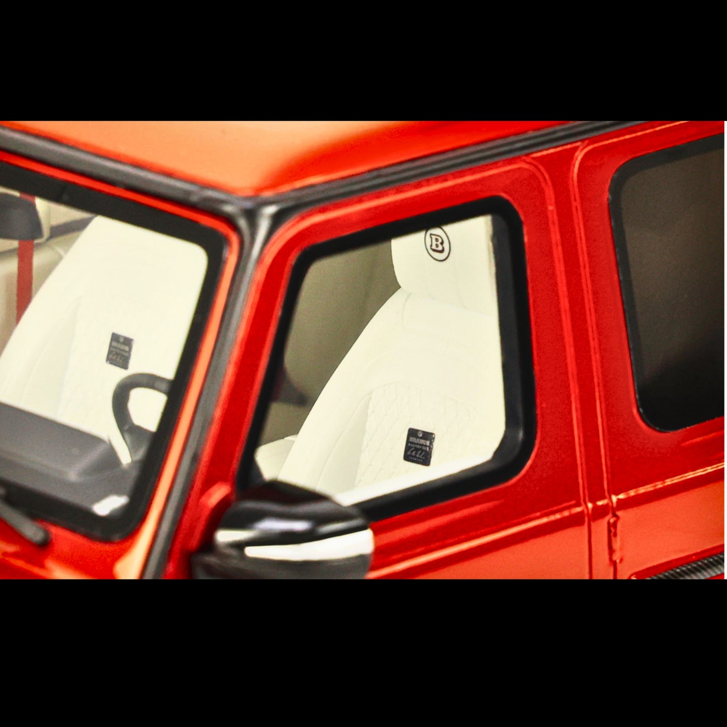 2022 Brabus 900 Rocket Edition Red with Carbon Hood 1/18 Model Car by GT Spirit