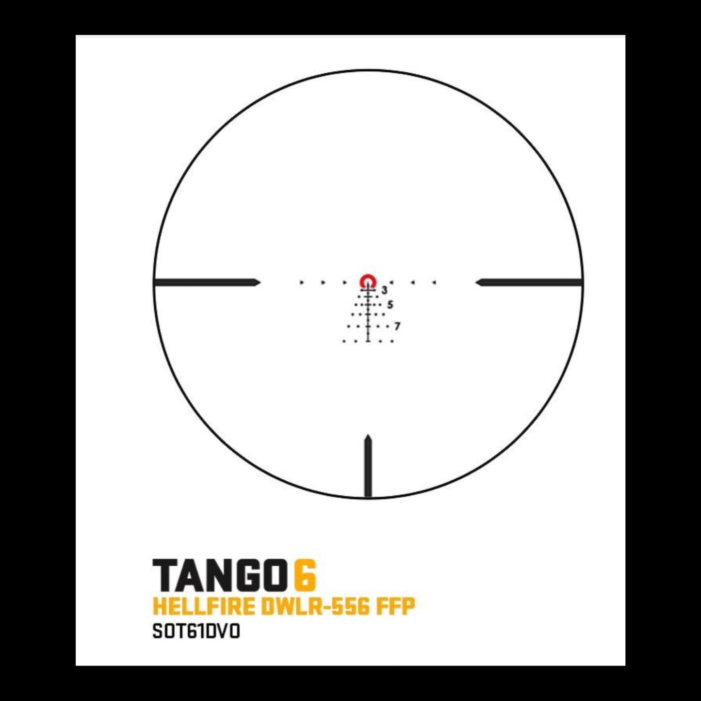 Sig Sauer Tango6T Scope 1-6x24mm 30mm FFP DWLR-556 Illum. FDE with DVO Factory Installed Alpha4 Mount