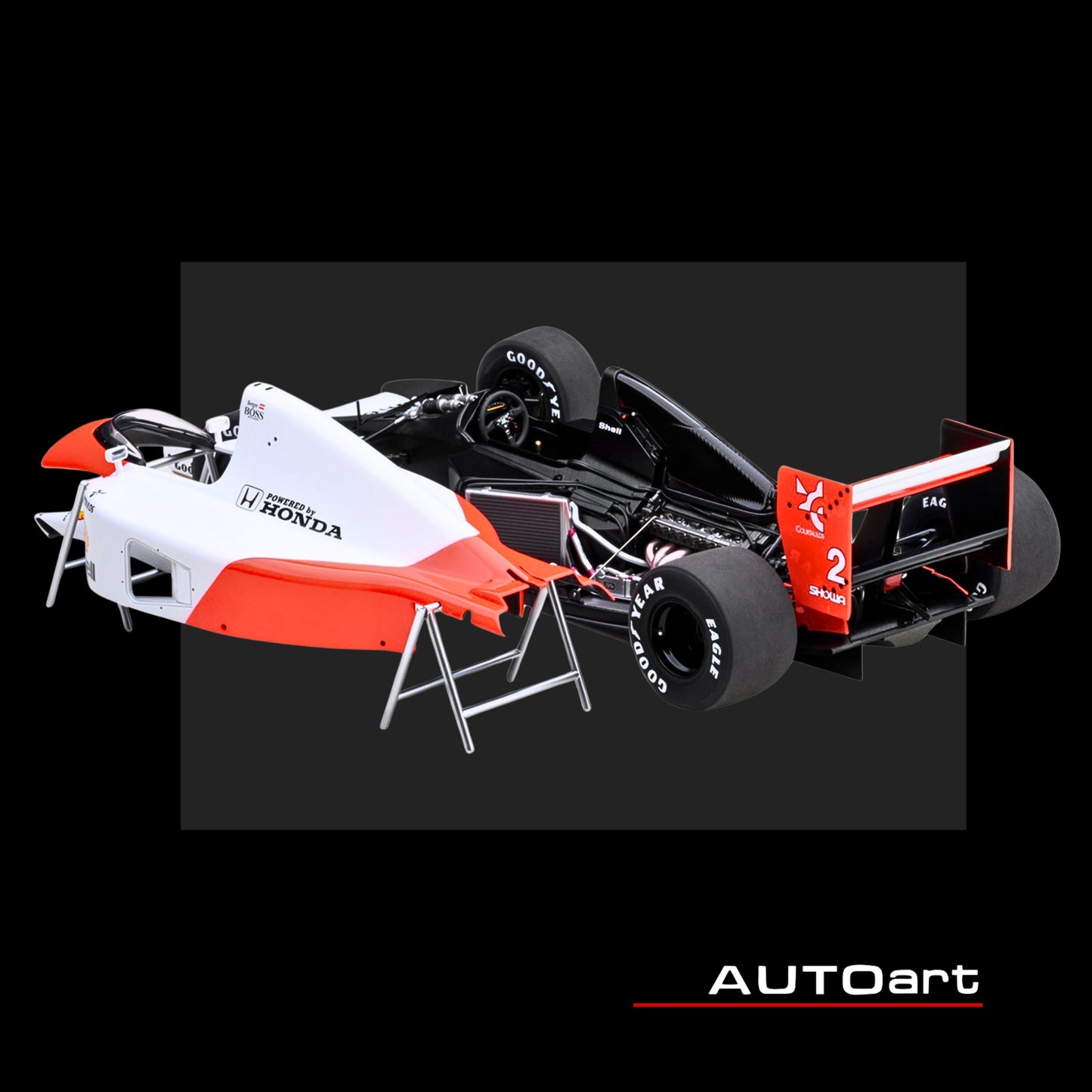 McLaren Honda MP4/6 #2 Gerhard Berger Winner Formula One F1 Japanese GP (1991) (with McLaren Logo) 1/18 Model Car by Autoart