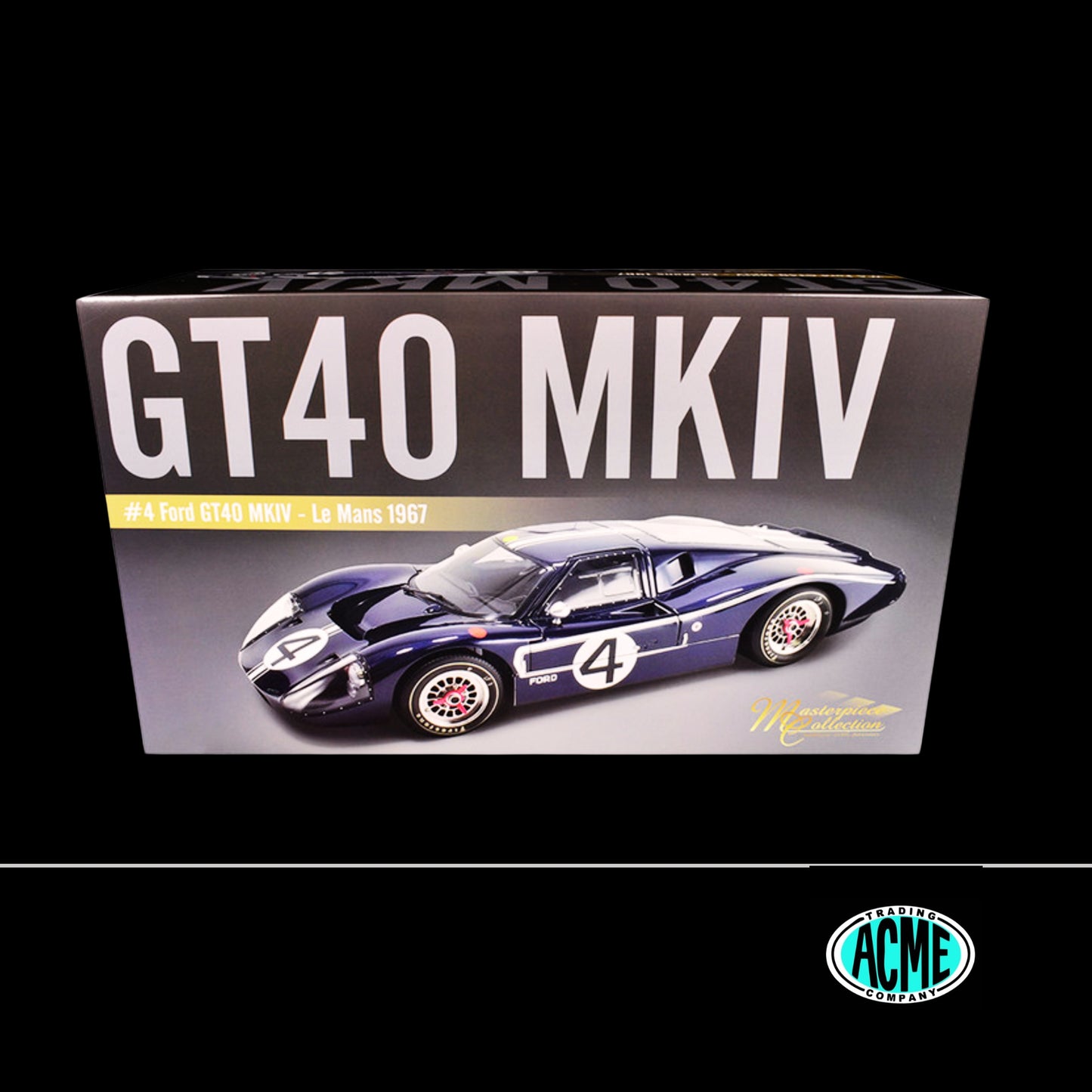 Ford GT40 MKIV #4 Denny Hulme - Lloyd Ruby "Holman & Moody" "24 Hours of Le Mans" (1967) "Masterpiece Collection" by ACME