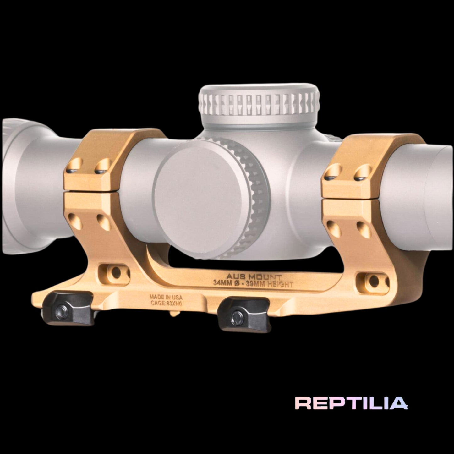 Reptilia AUS 1-Piece Scope Mount 34mm 1.54" FDE.