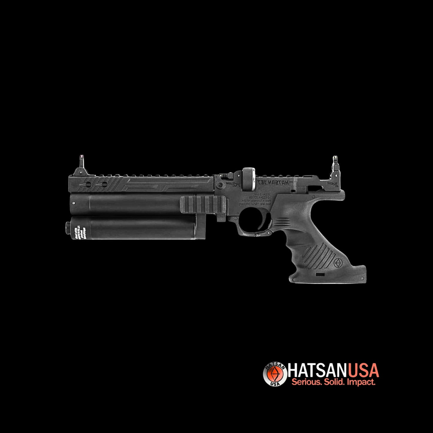 Hatsan Jet II Airgun Handgun .177 PCP 810fps Black.