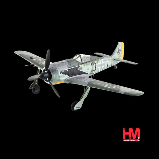 Focke-Wulf Fw 190A-3 Fighter Aircraft "8. Staffel Jagdgeschwader 2 (8/JG.2) World War II" German Luftwaffe "Air Power Series" 1/48 Diecast Model by Hobby Master