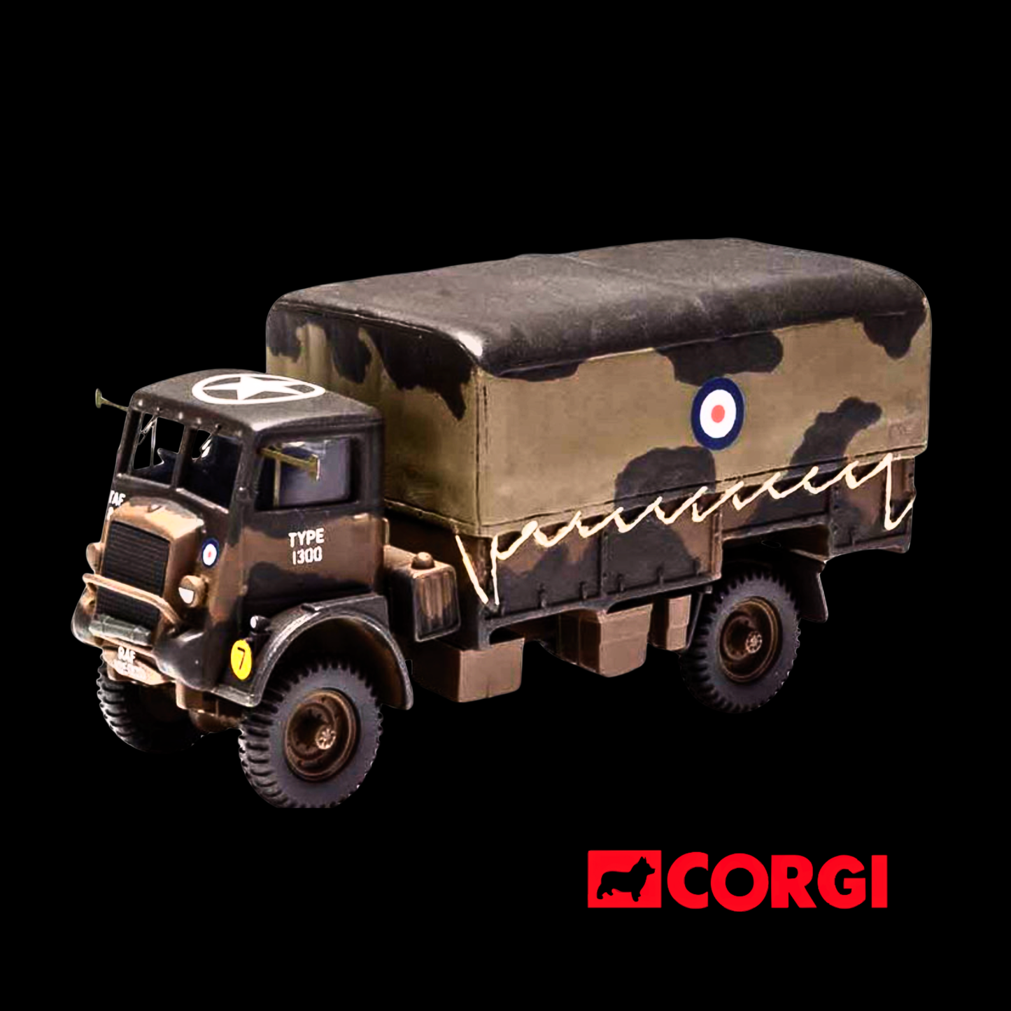 Bedford QLD 4X4 General Service Cargo Truck "2nd Tactical Air Force 84 Group Normandy" (1944) British Royal Air Force "Military Legends" Series 1/50 Diecast Model by Corgi