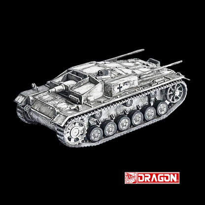 Germany StuG. III Ausf.E Tank Winter Camouflage "StuG.Abt. 202 Russia" (1942) "NEO Dragon Armor" Series 1/72 Plastic Model by Dragon Models