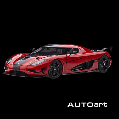 Koenigsegg Agera RS Chili Red with Black Accents 1/18 Model Car by Autoart