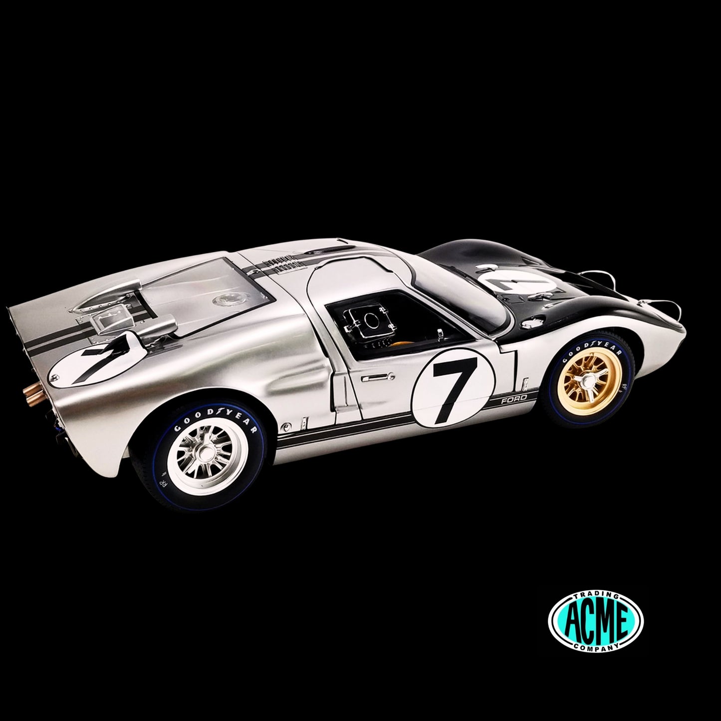 Ford GT40 MKII-B #7 Graham Hill - Brian Muir "Alan Mann Racing" "24 Hours of Le Mans" (1966) "Masterpiece Collection"  by ACME