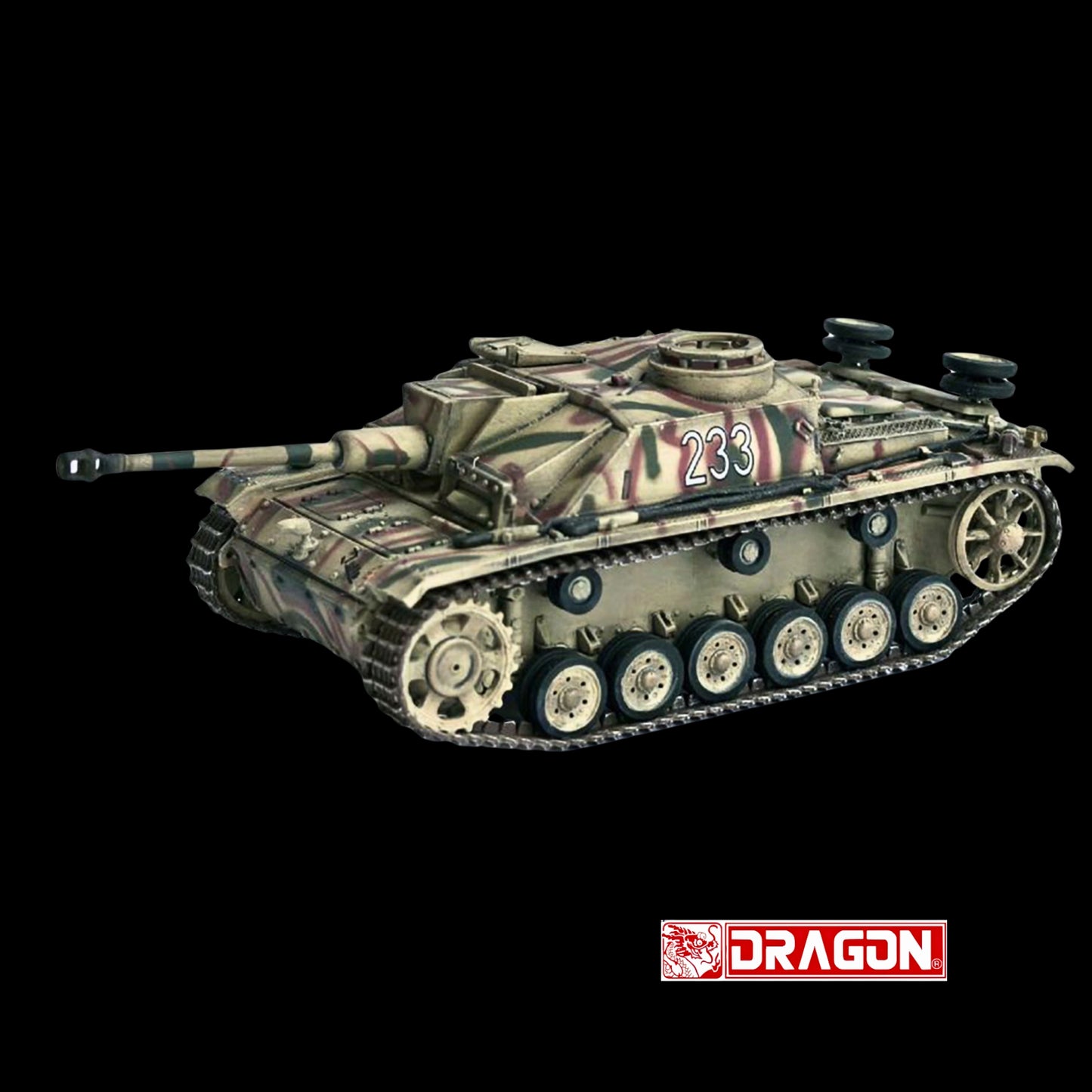 Germany StuG III Ausf. G "Early Production" Tank "#233 Pz.Abt. 103 3.Pz.Gren. Div. Rome" (1943) "NEO Dragon Armor" Series 1/72 Plastic Model by Dragon Models