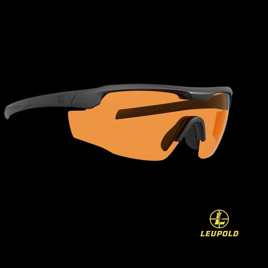 Leupold Sentinel Sunglasses Matte Black Orange Lens Laser Safe