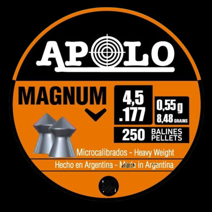 Hatsan Apolo Magnum Air Rifle Pellets 177 Cal 8.48 gr 250/ct